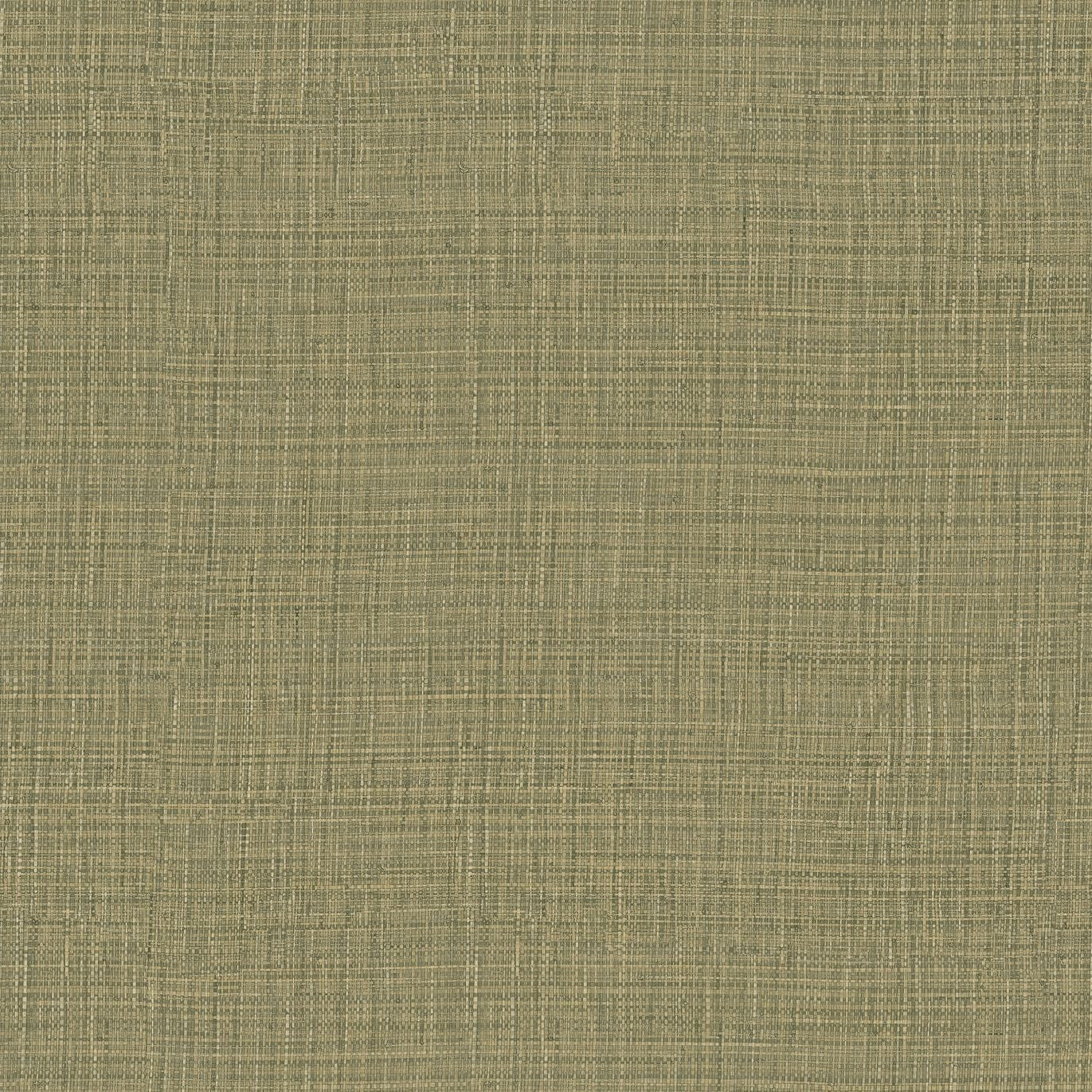 Vinyl wallpaper on non-woven fabric, textured, resembling woven raffia SIERRA - KAKI military green