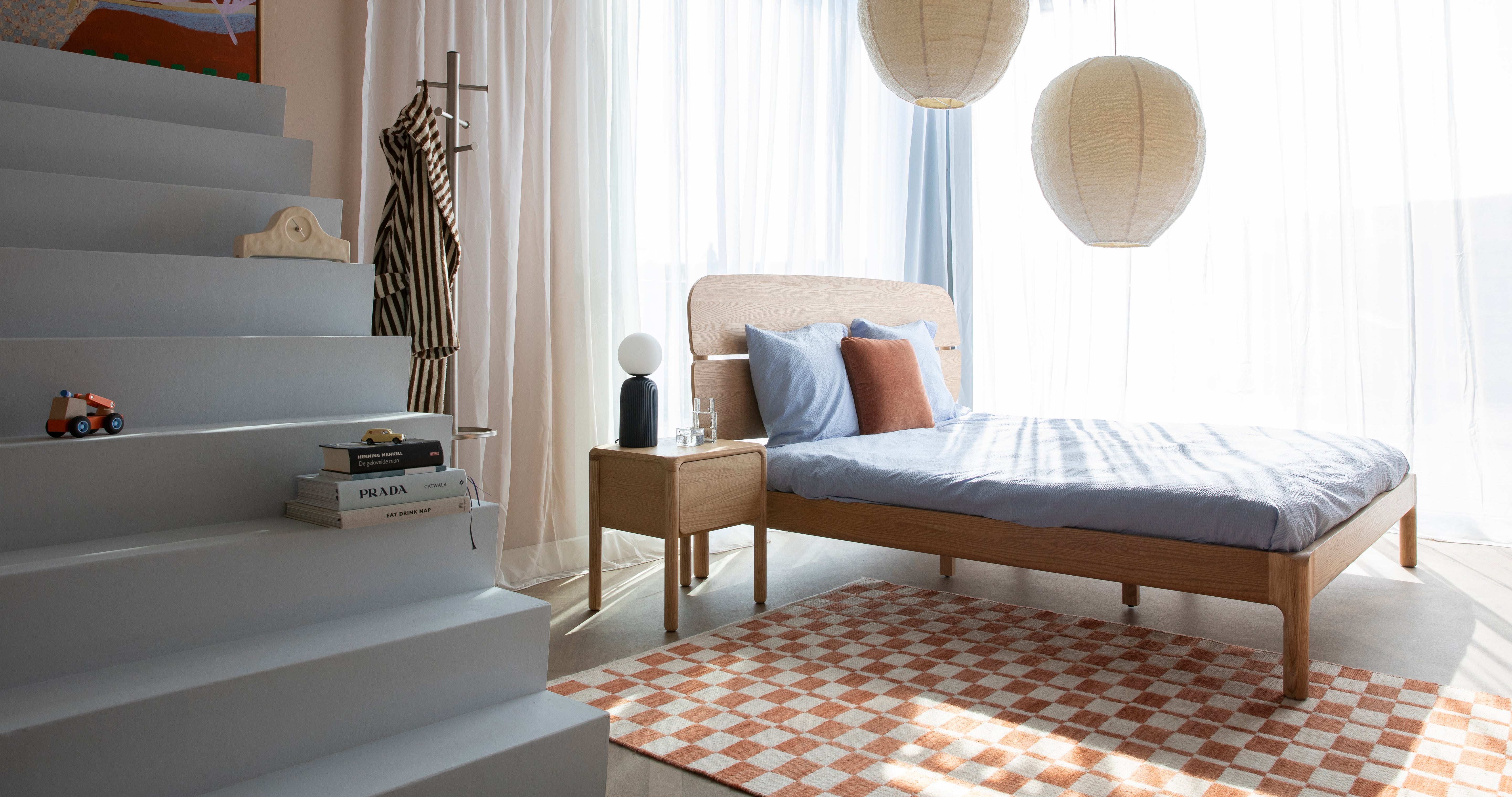 Lampa wisząca COCOON kremowy bouclé