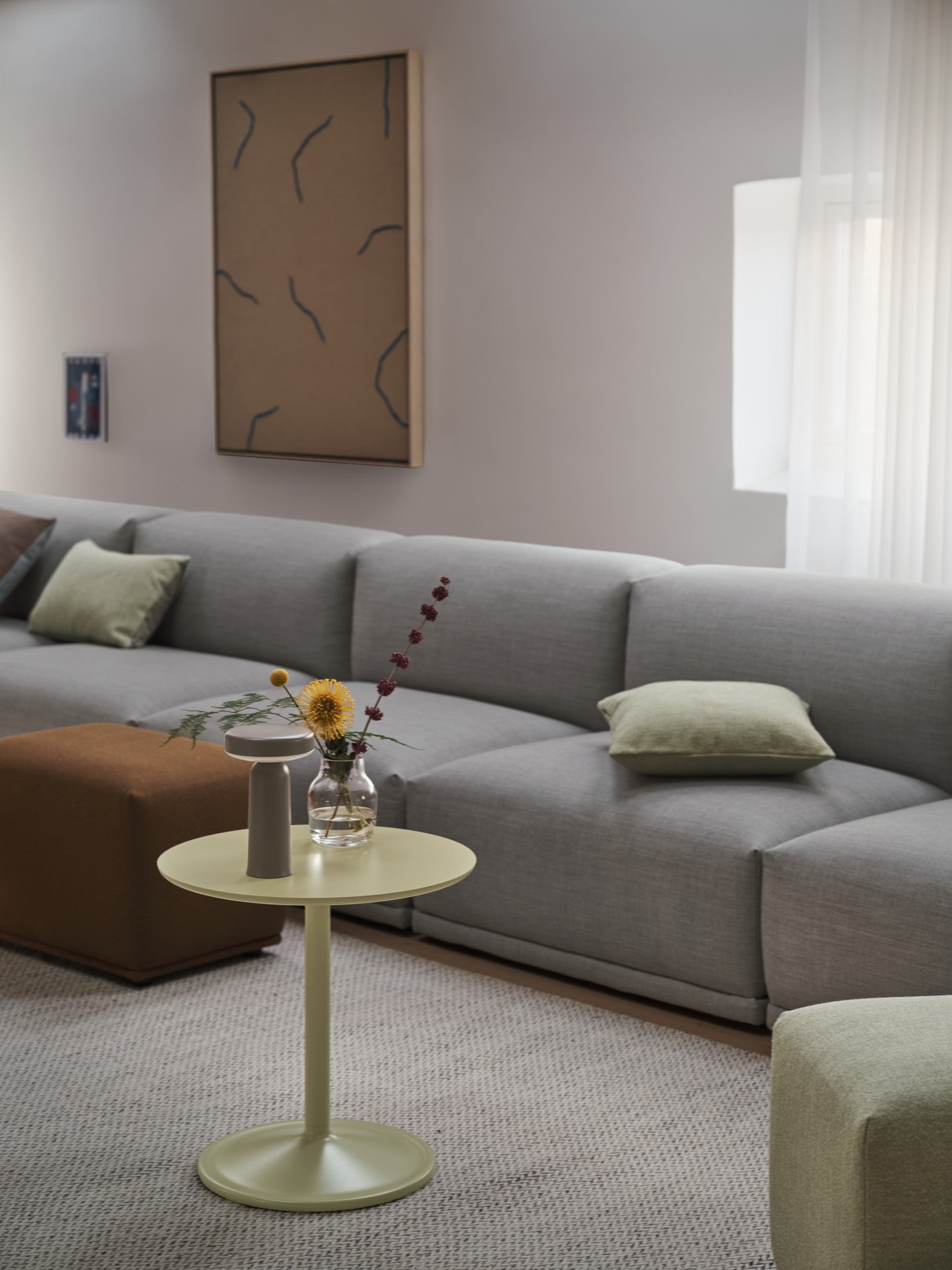 Beistelltisch SOFT beige-grün