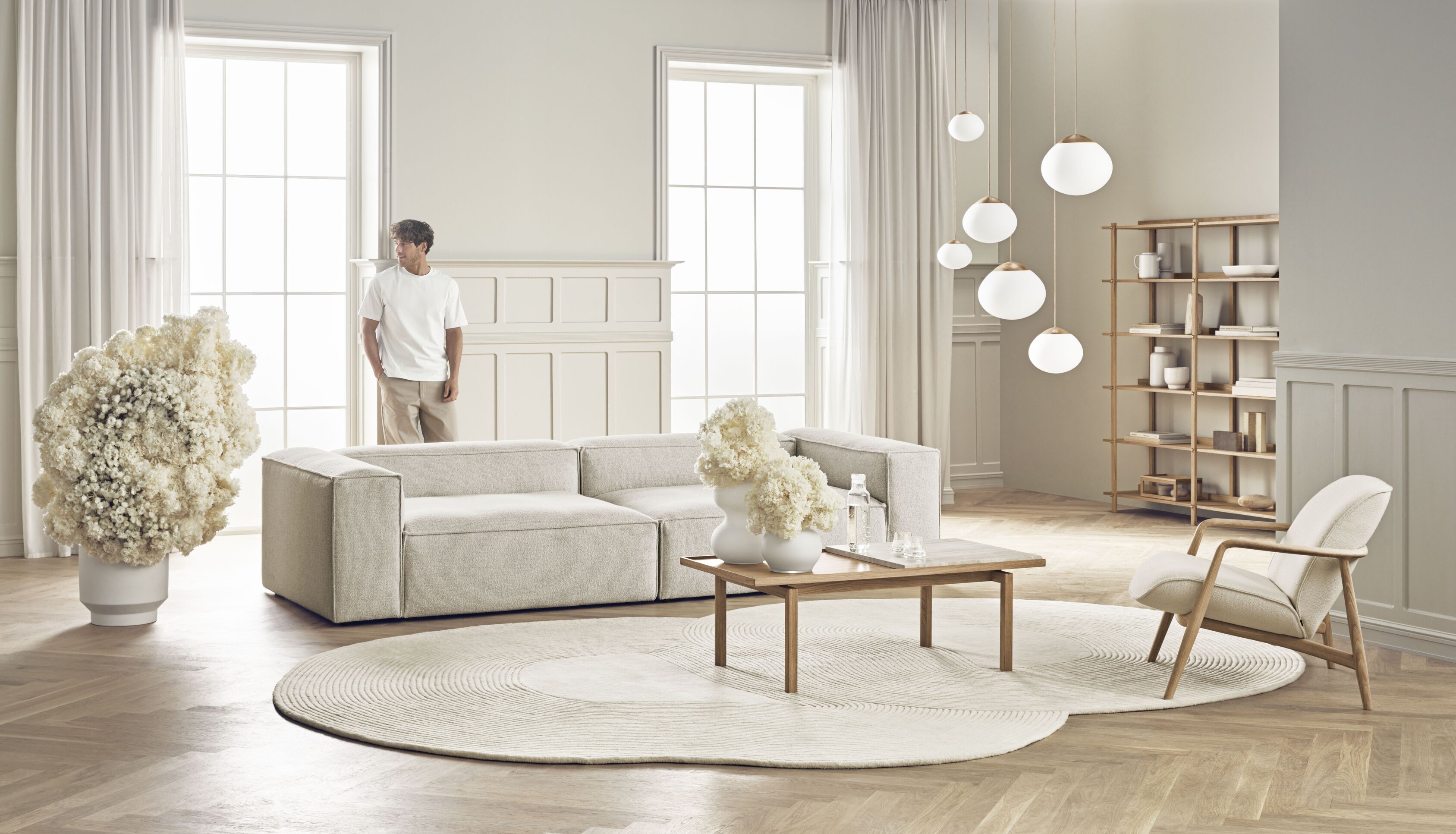 Dywan owalny ZEN ROUNDED beżowy