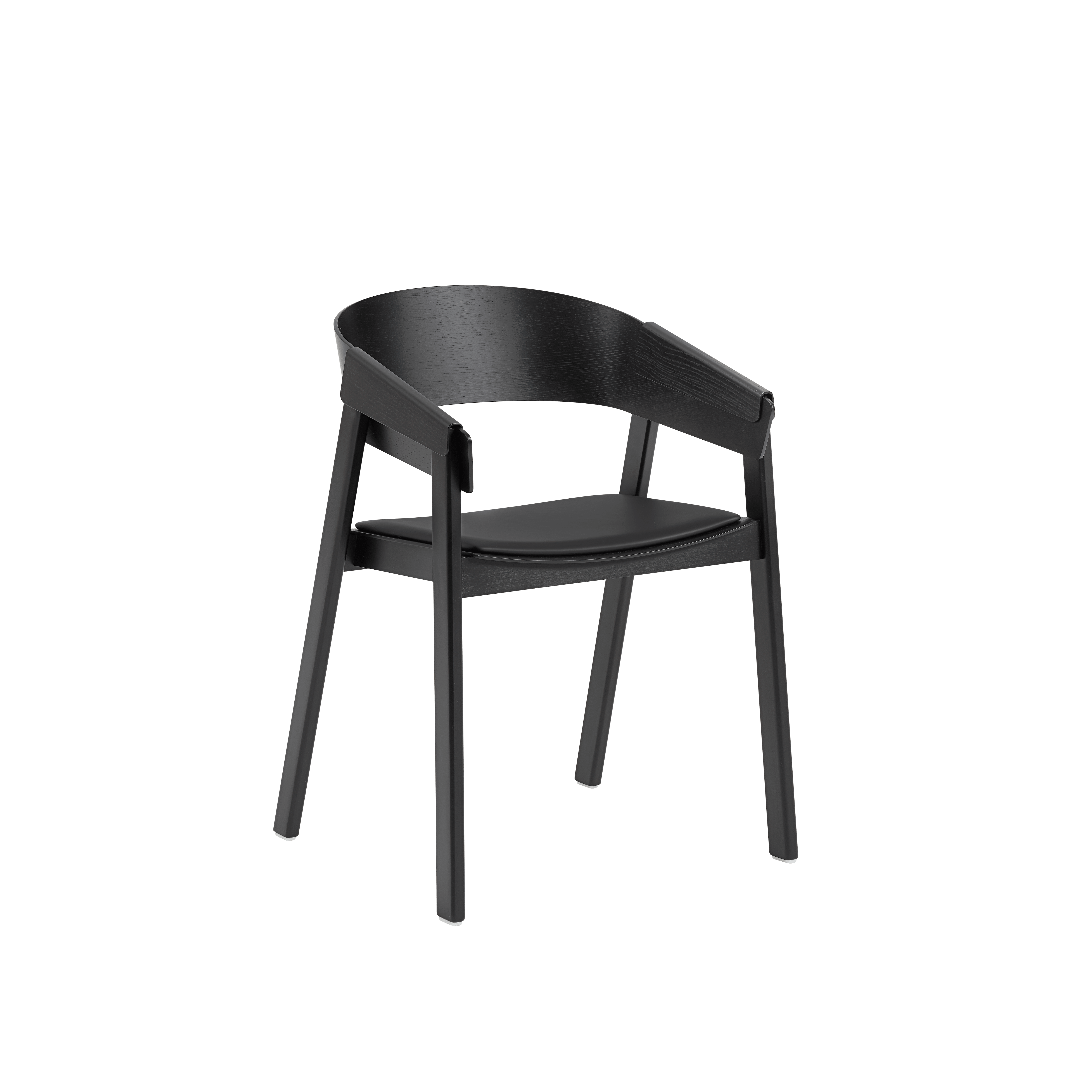 COVER Armchair with Armrests - Customizable with Black Base