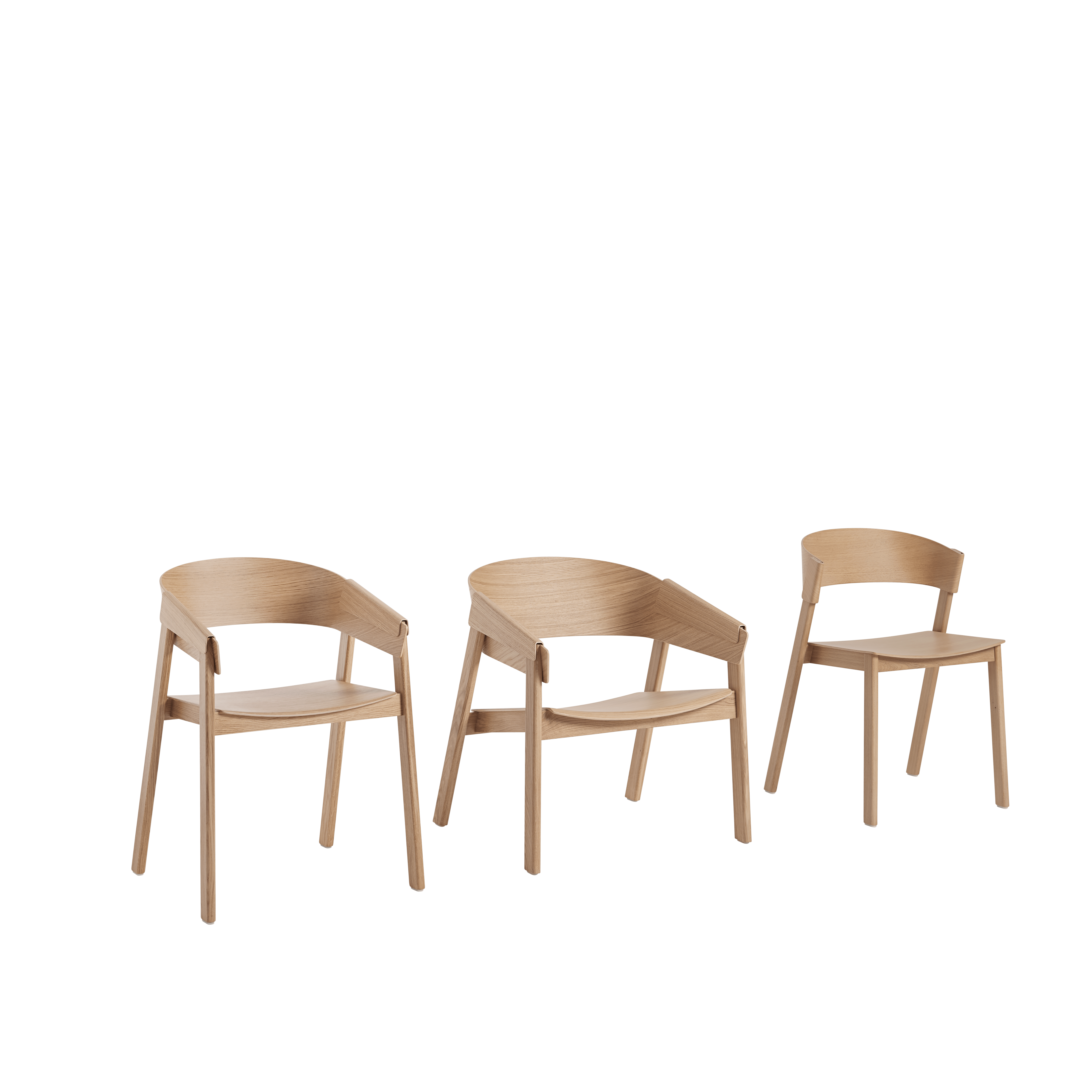 COVER Armchair with Oak Veneer