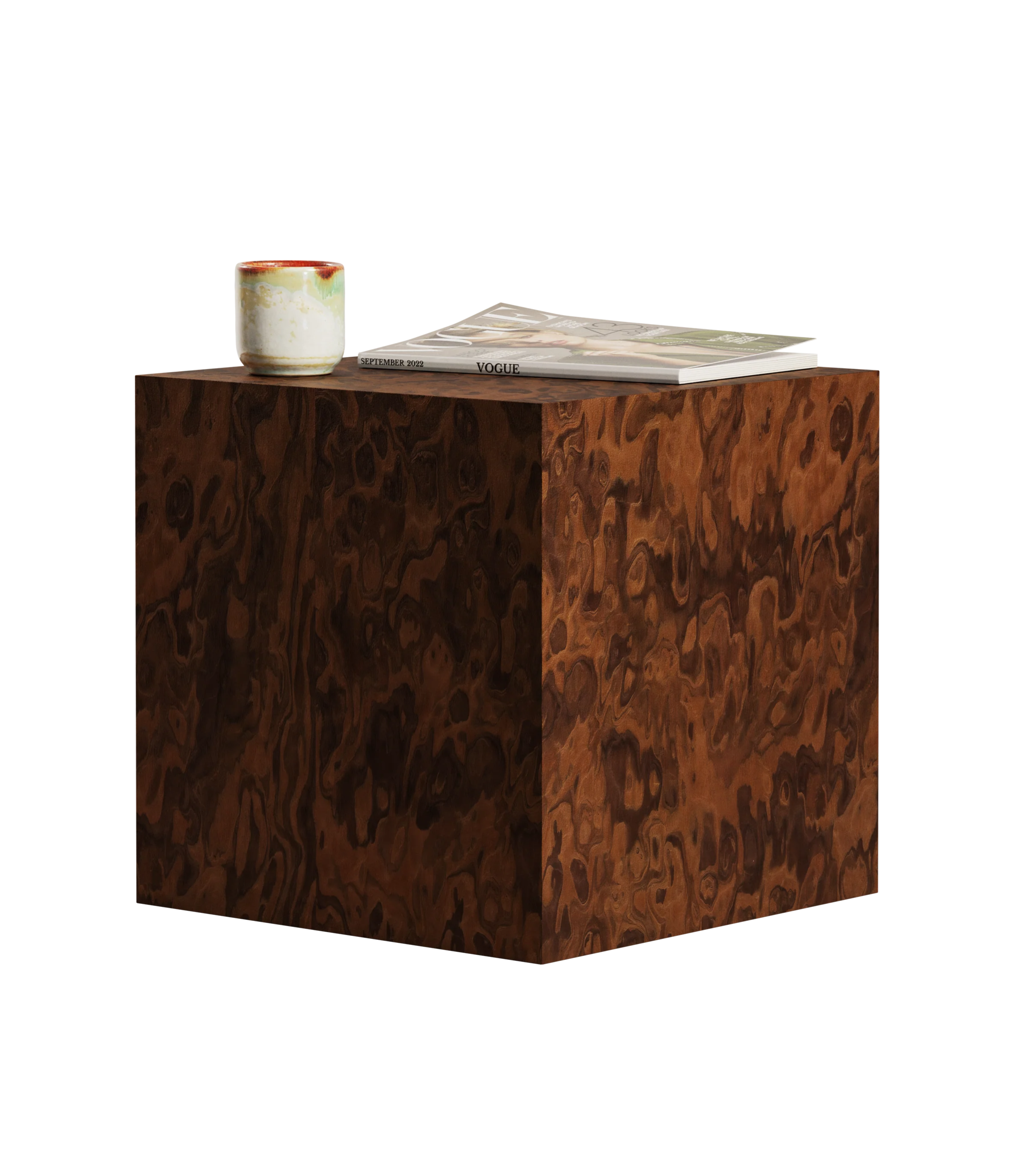 Stolik pomocniczy CUBE California Burl