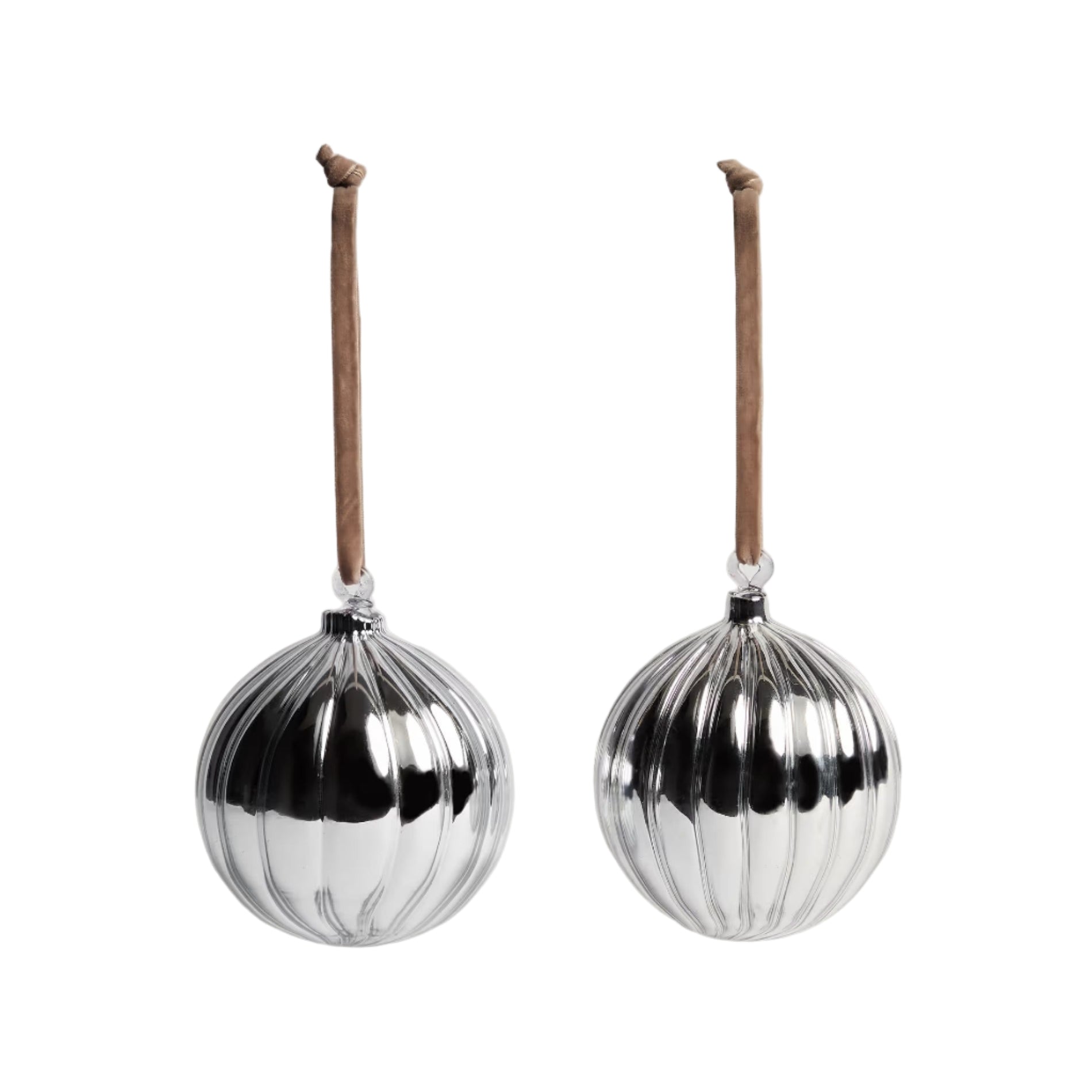 ORANEL silver Christmas ornament set