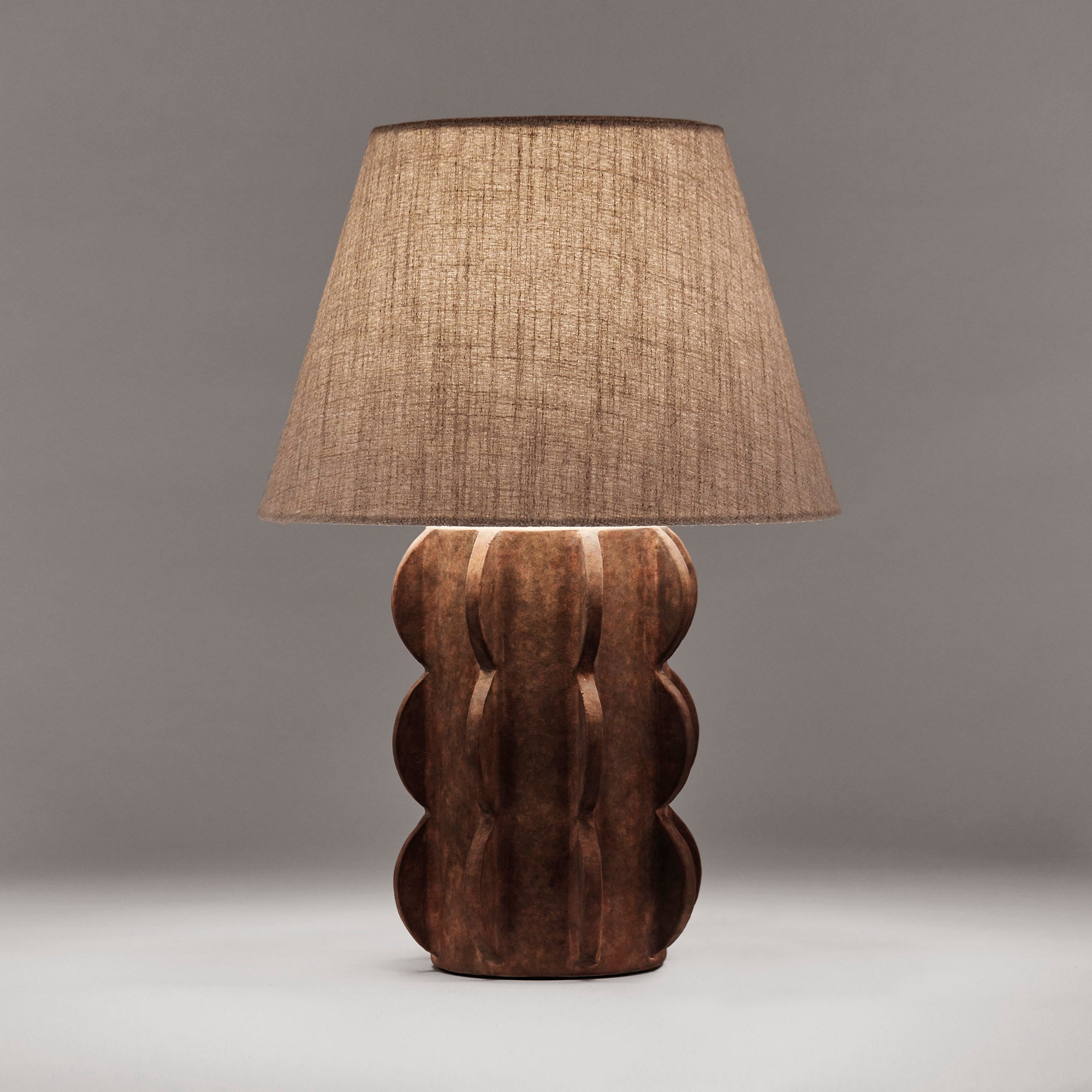 ACISSIMO table lamp brown ceramic