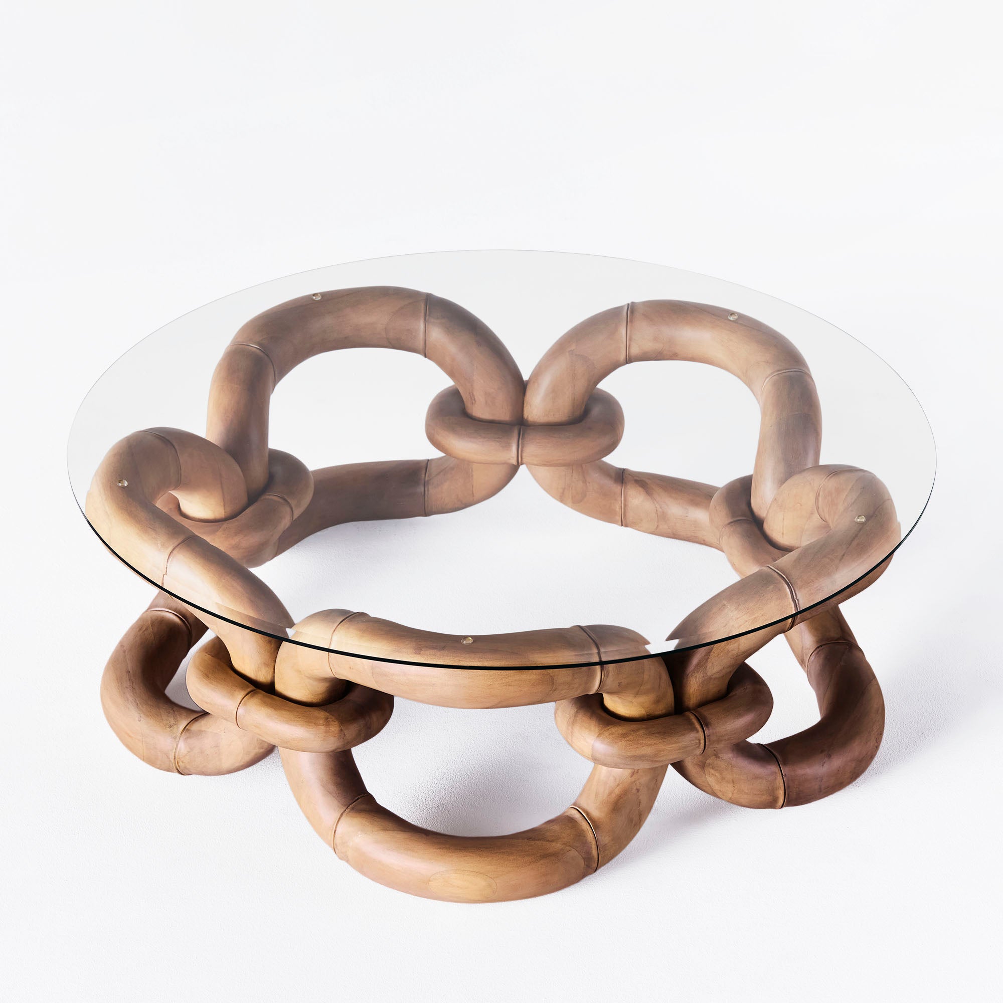 Stolik kawowy BAMBOO BRACELET drewno bukowe