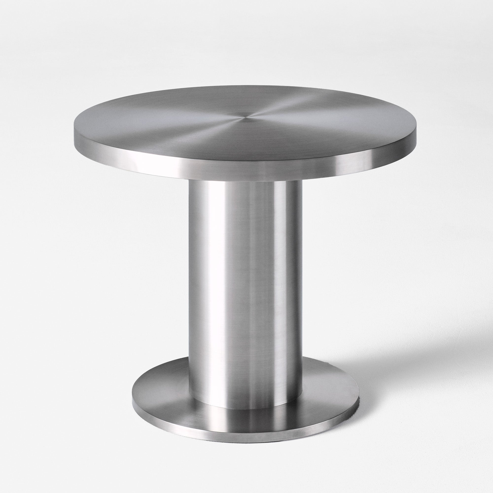 Stół okrągły CUFFLINK stal polerowana