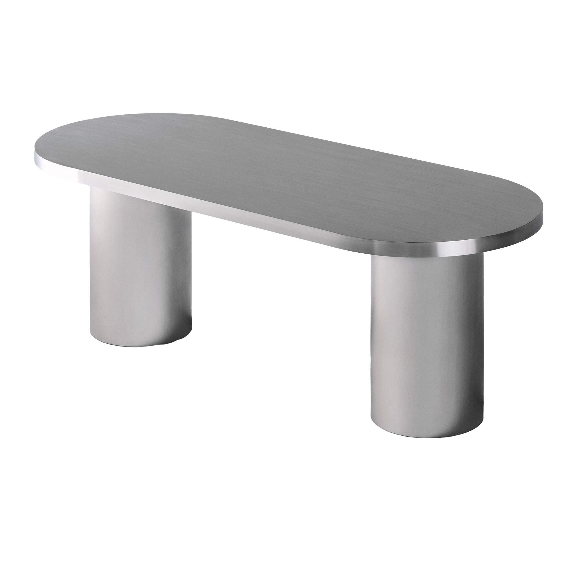 Stół owalny CUFFLINK stal polerowana