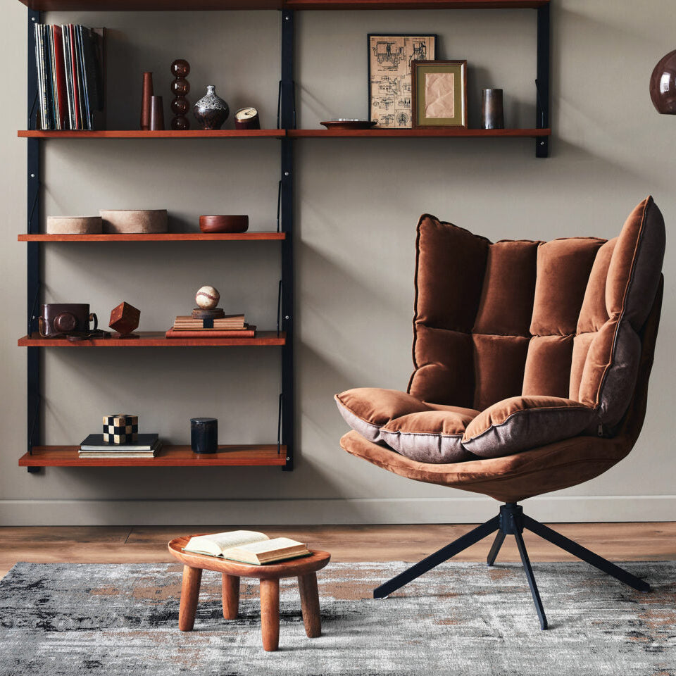 Dywan DECO RUGS szary z brązowym i czarnym