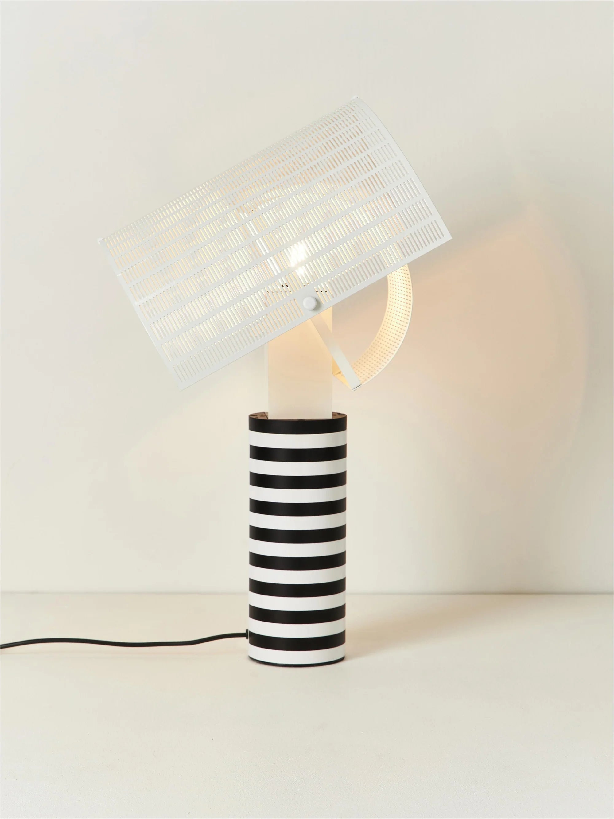 Lampa stołowa SHOGUN biały z czarnym