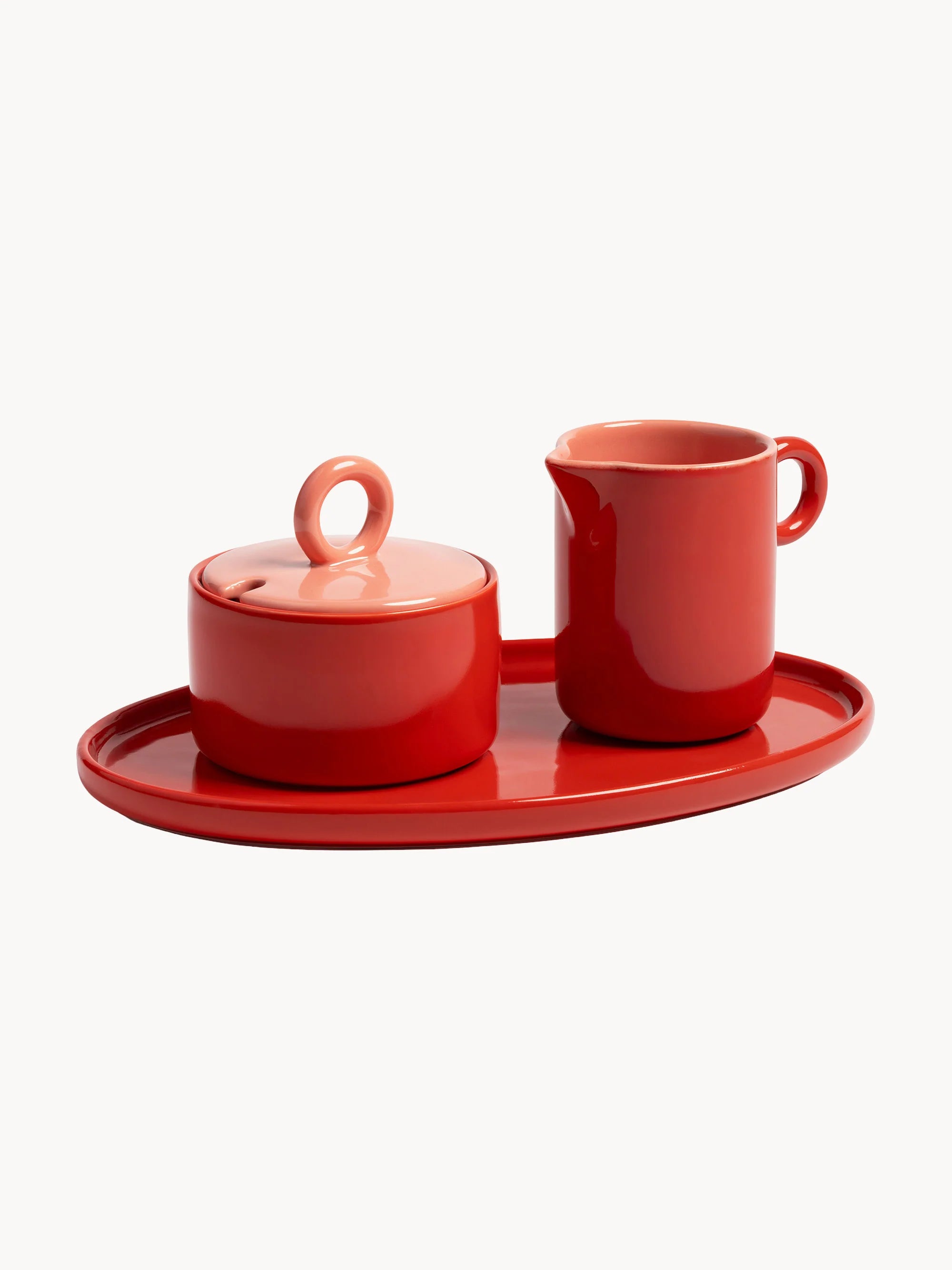 CHIQUITO Milk Jug Red Porcelain