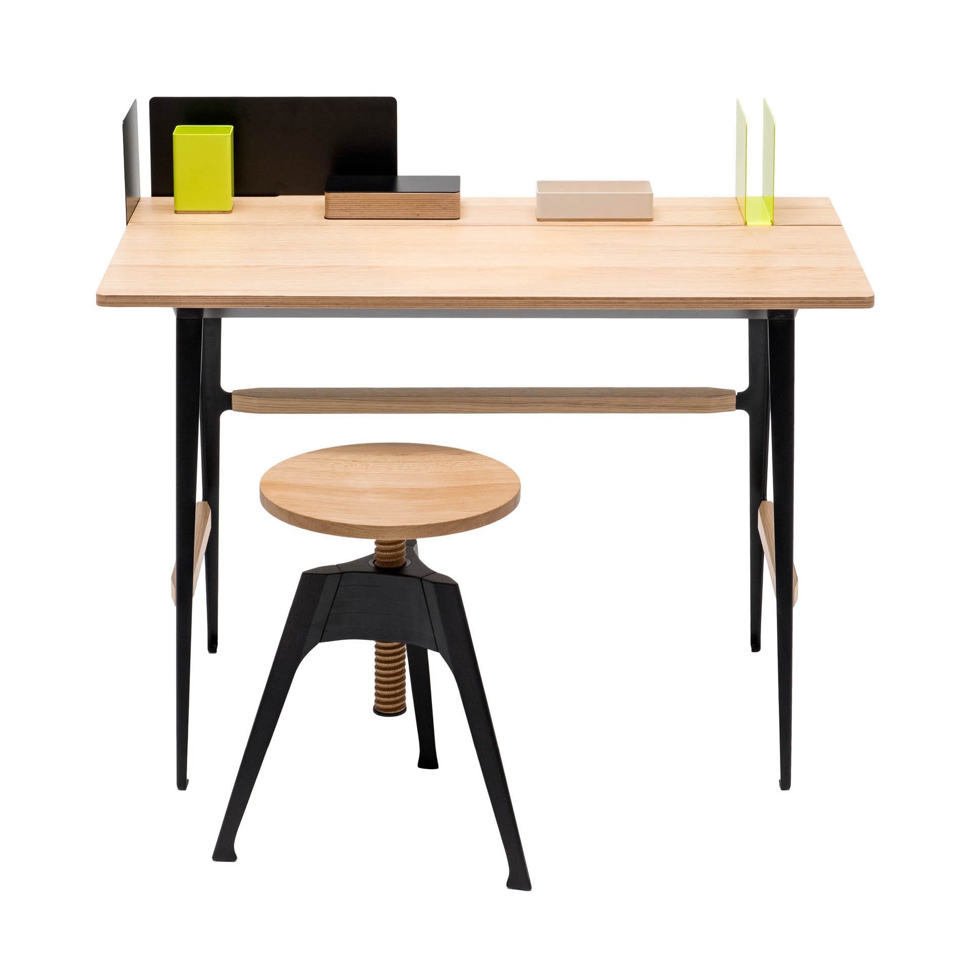 Stołek PORTABLE ATELIER czarny