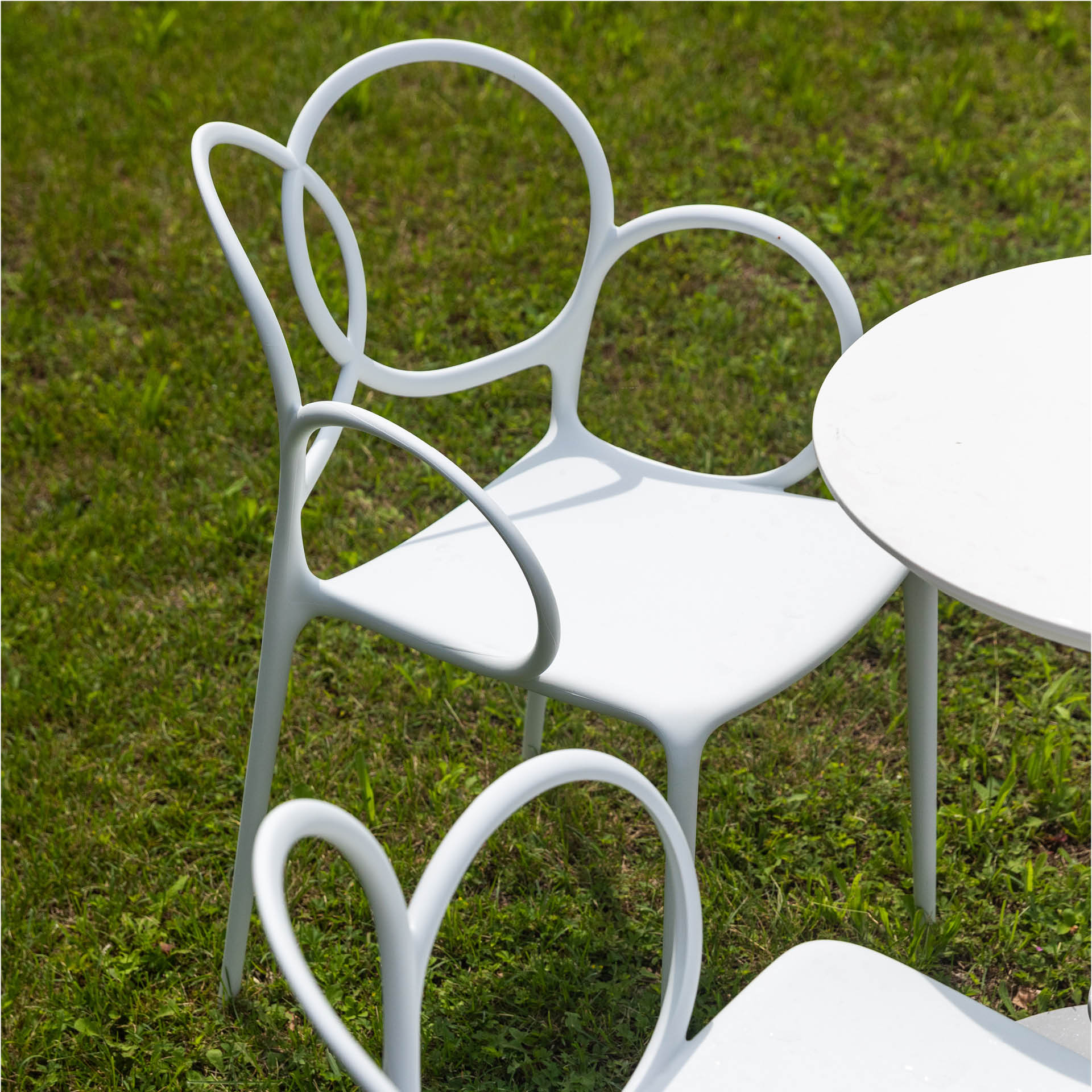 Chair with SISSI Dark gray armrests