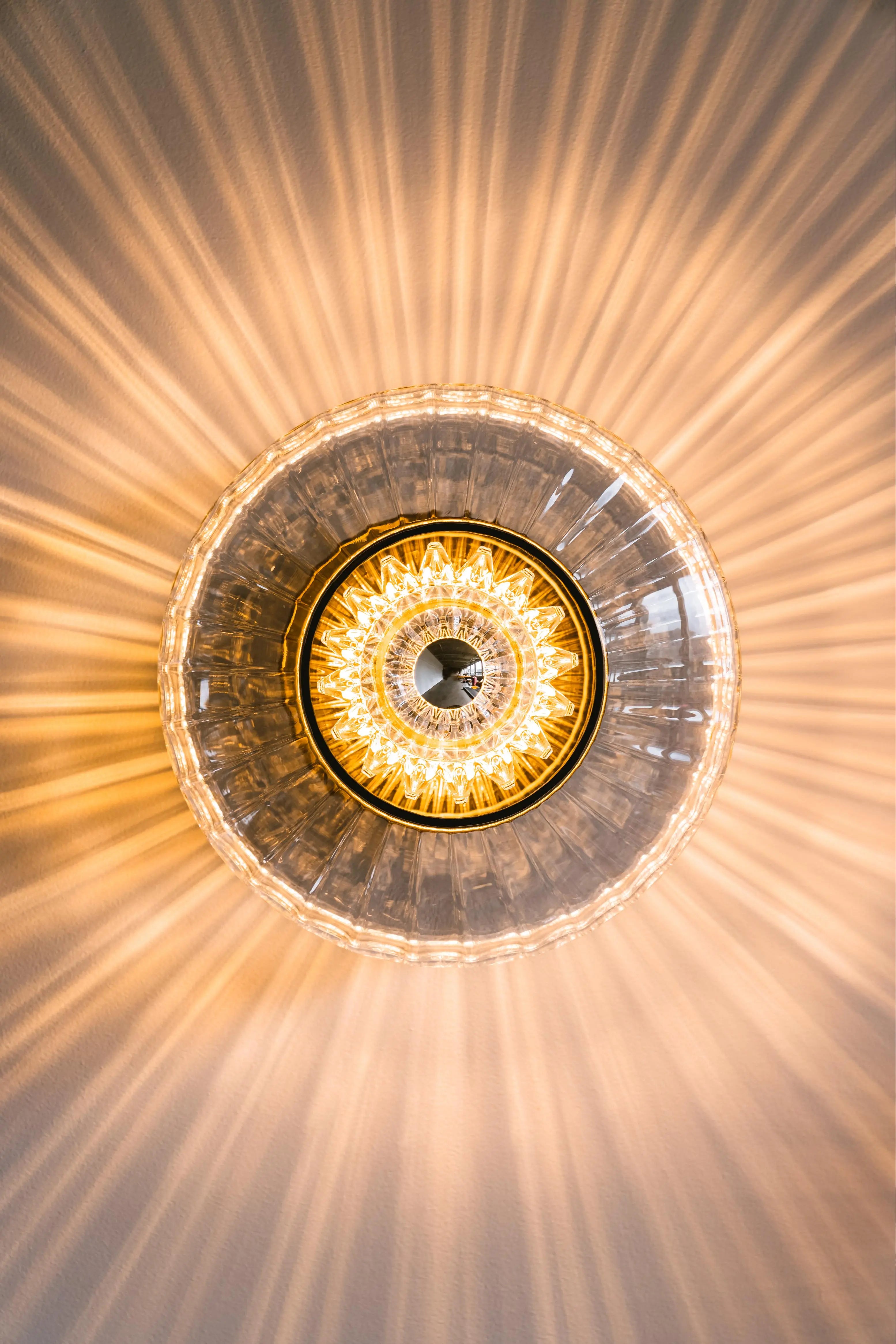 Kinkiet NEW WAVE OPTIC szklany – lampa ścienna