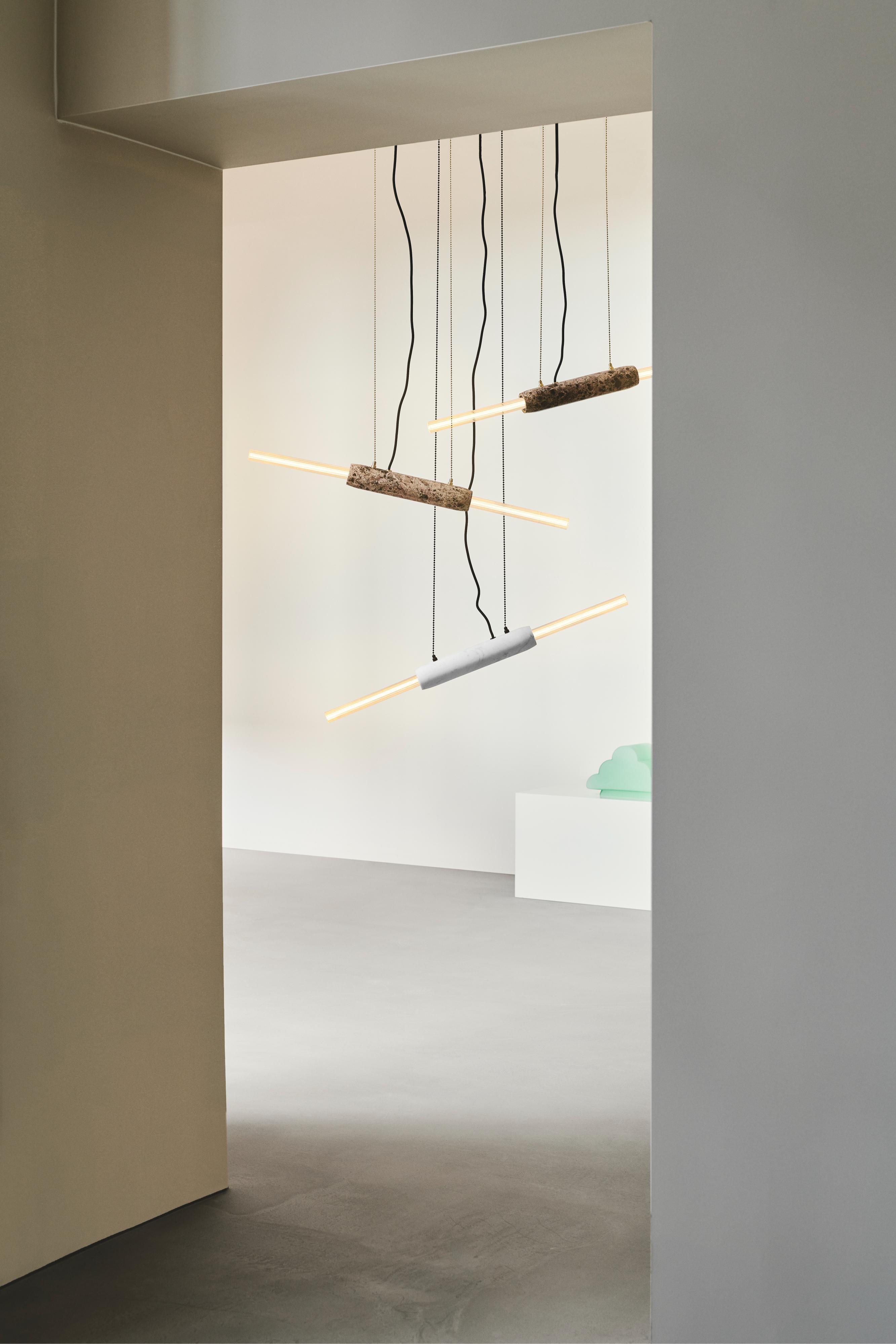 LIMBO pendant lamp brown marble