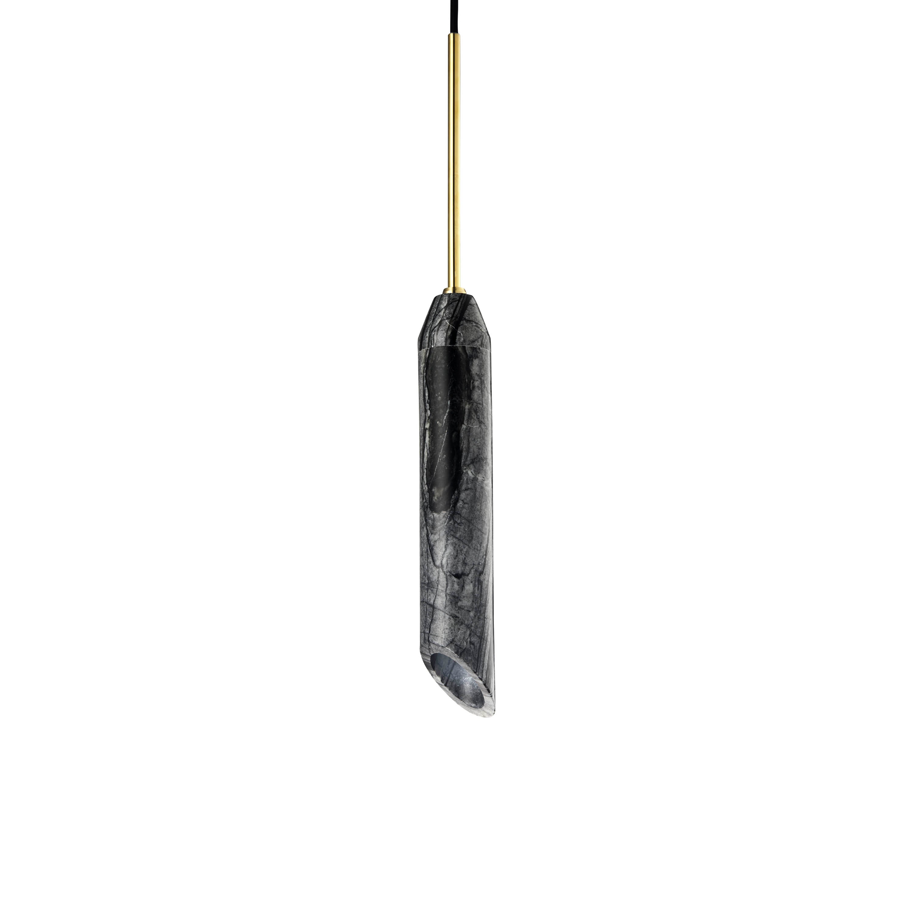 Lampa wisząca MARBLE ART czarny marmur
