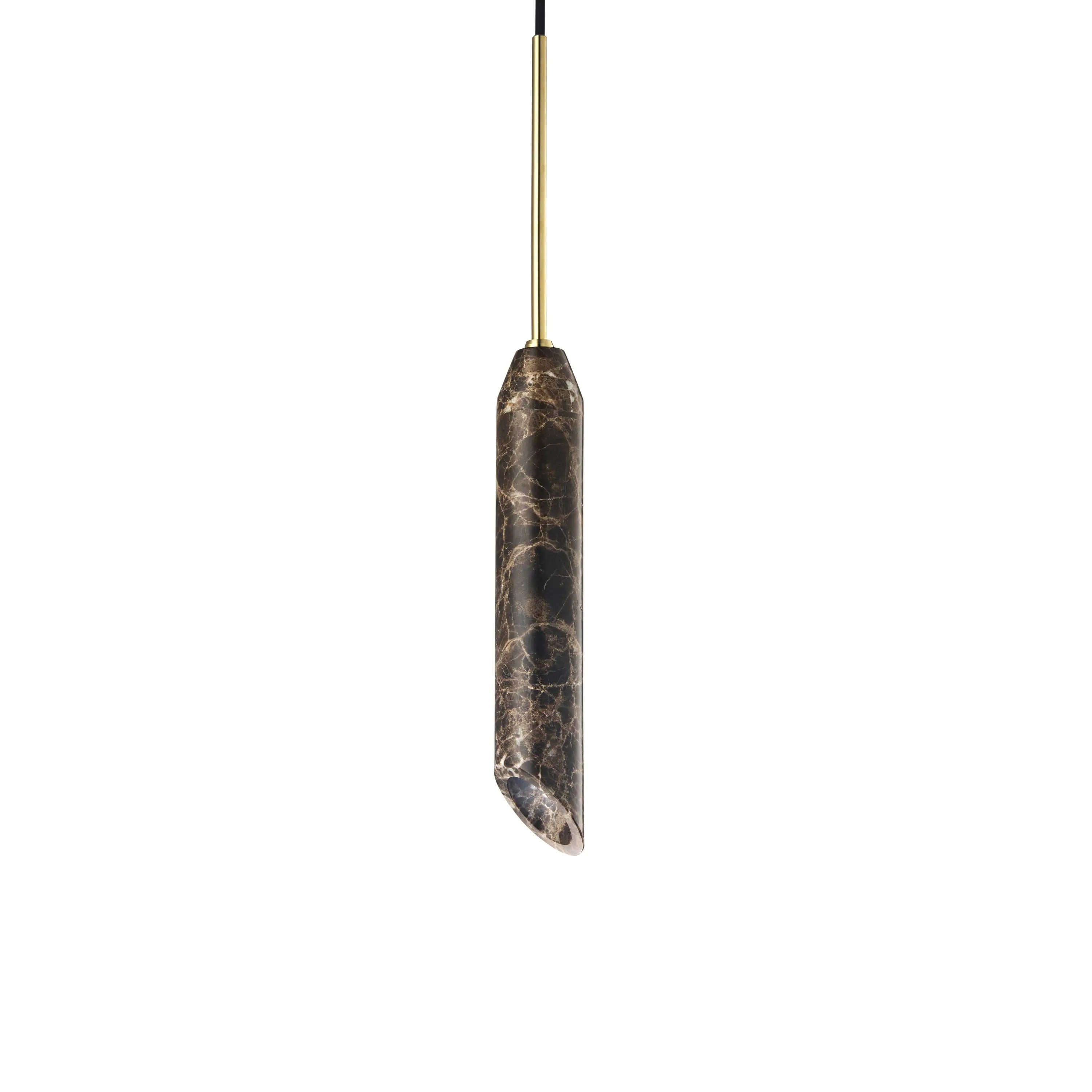 Lampa wisząca MARBLE ART brązowy marmur – Design By Us