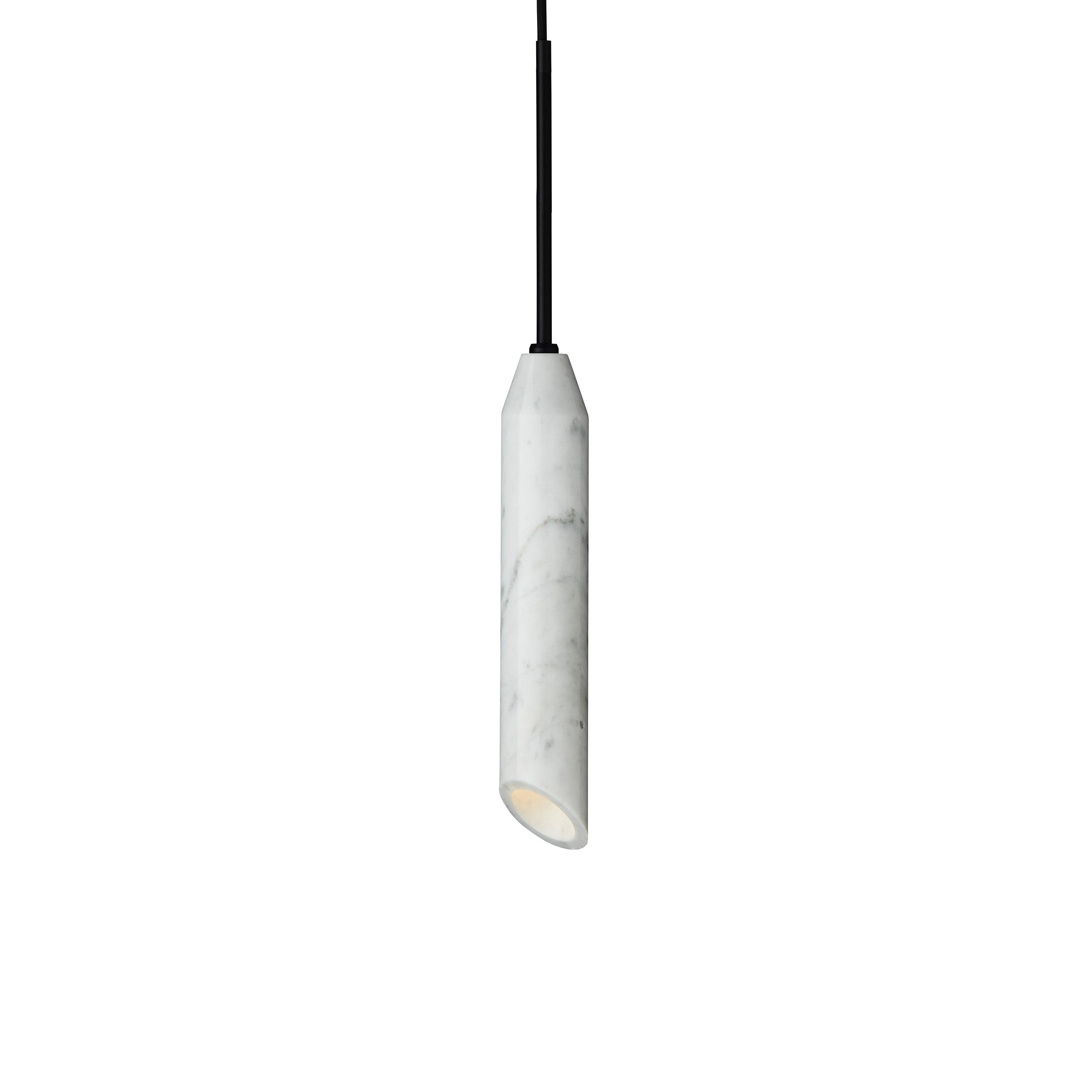 Lampa wisząca MARBLE ART biały marmur