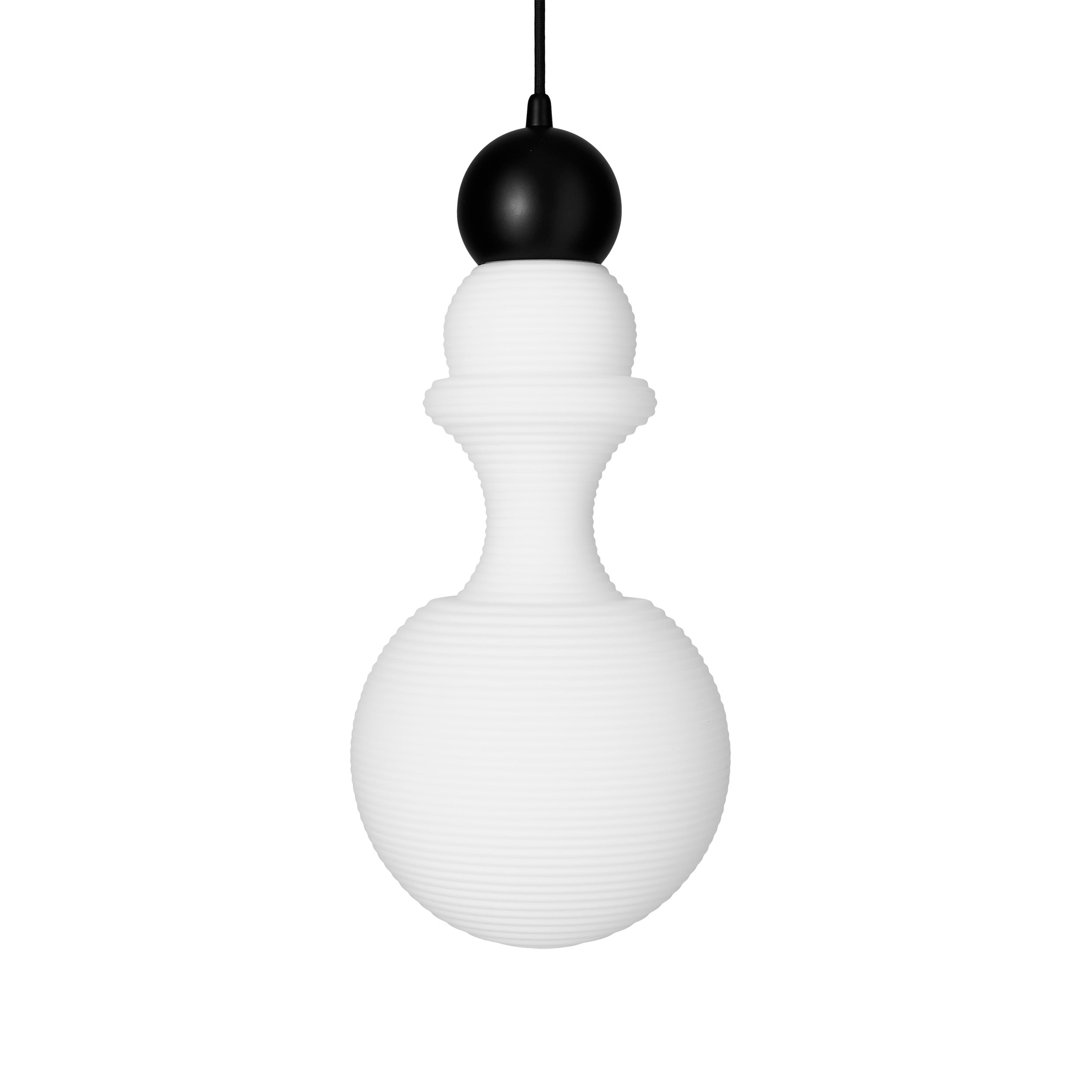 Lampa wisząca PARIS 1920 biały z czarnym wykończeniem