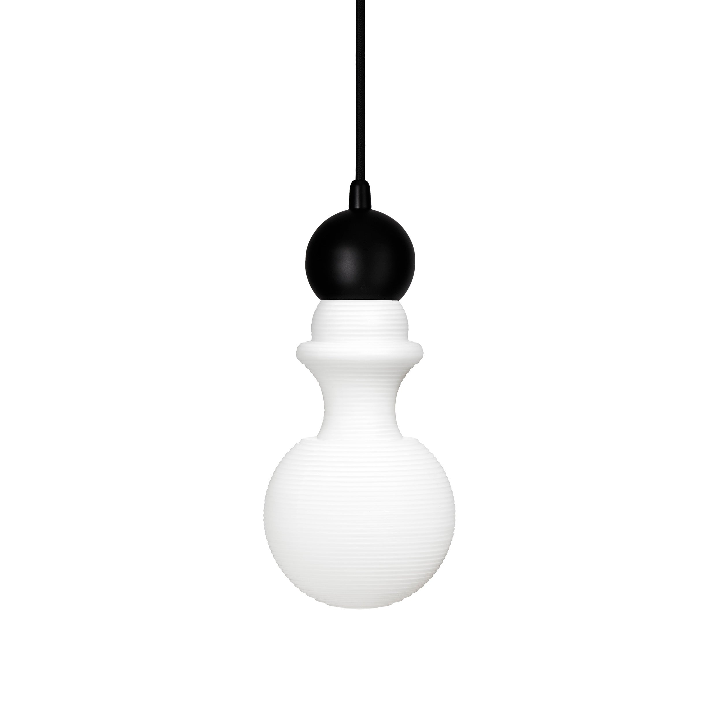 Lampa wisząca PARIS 1920 biały z czarnym wykończeniem
