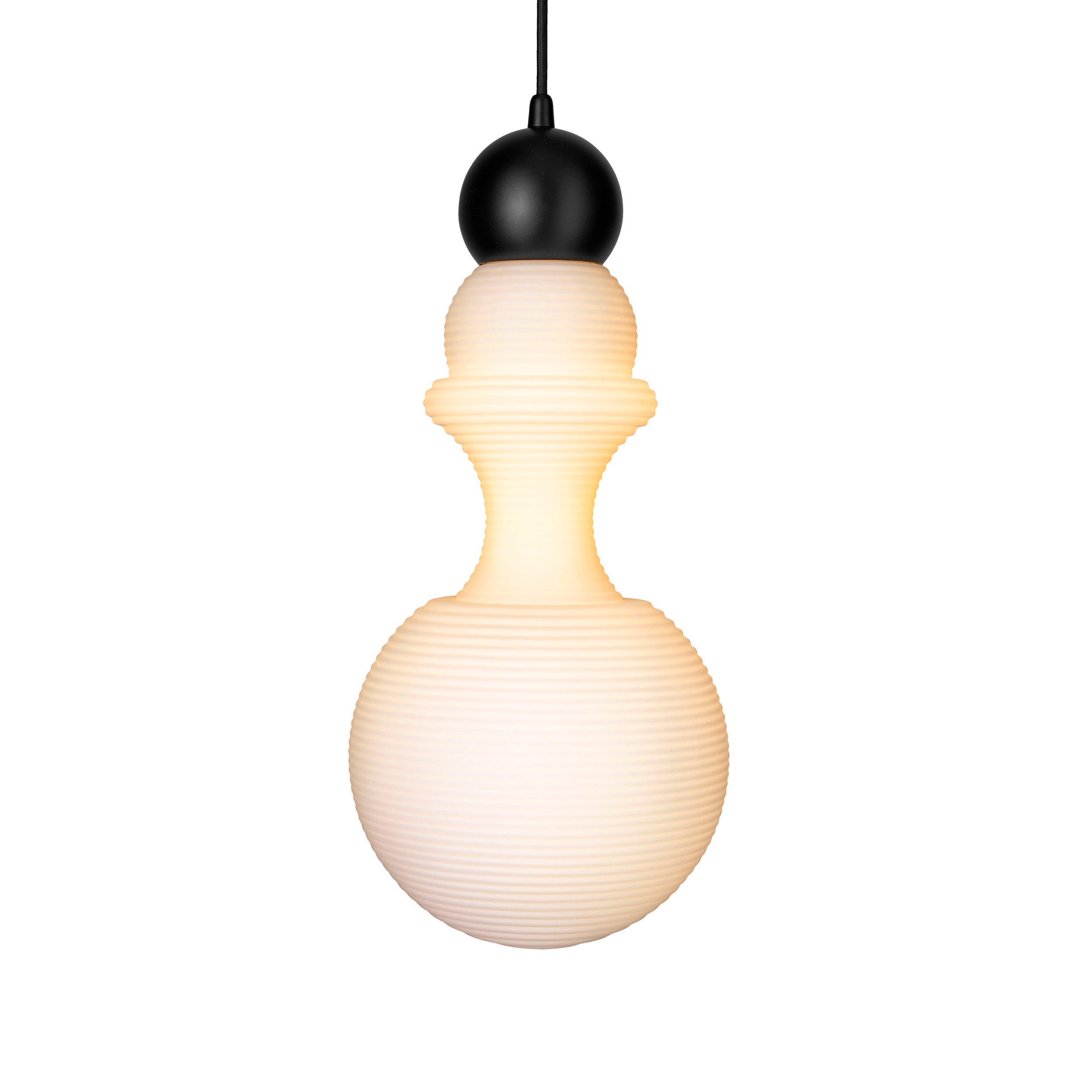 Lampa wisząca PARIS 1920 biały z czarnym wykończeniem