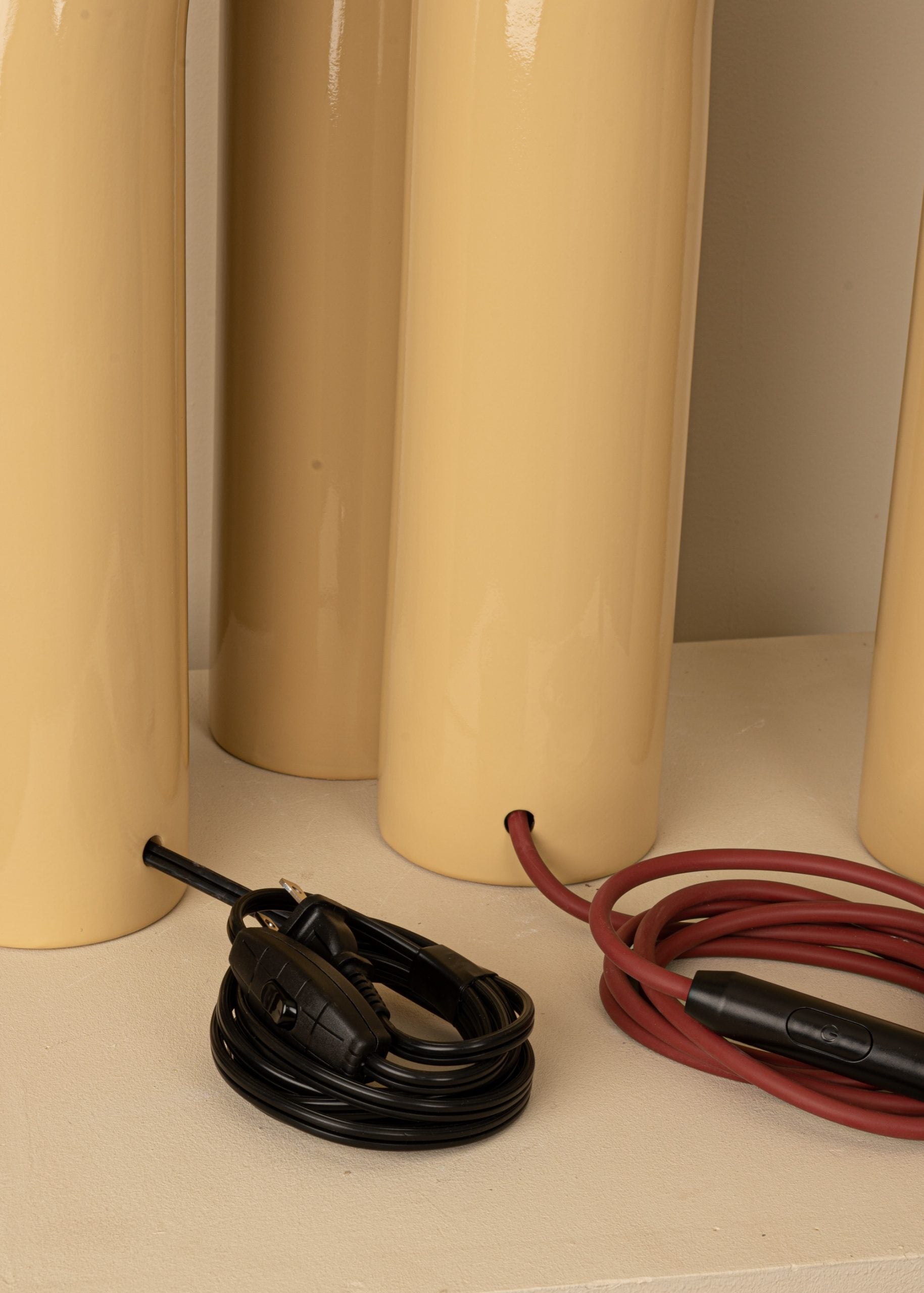 Tischlampe aus Keramik ARKO beige