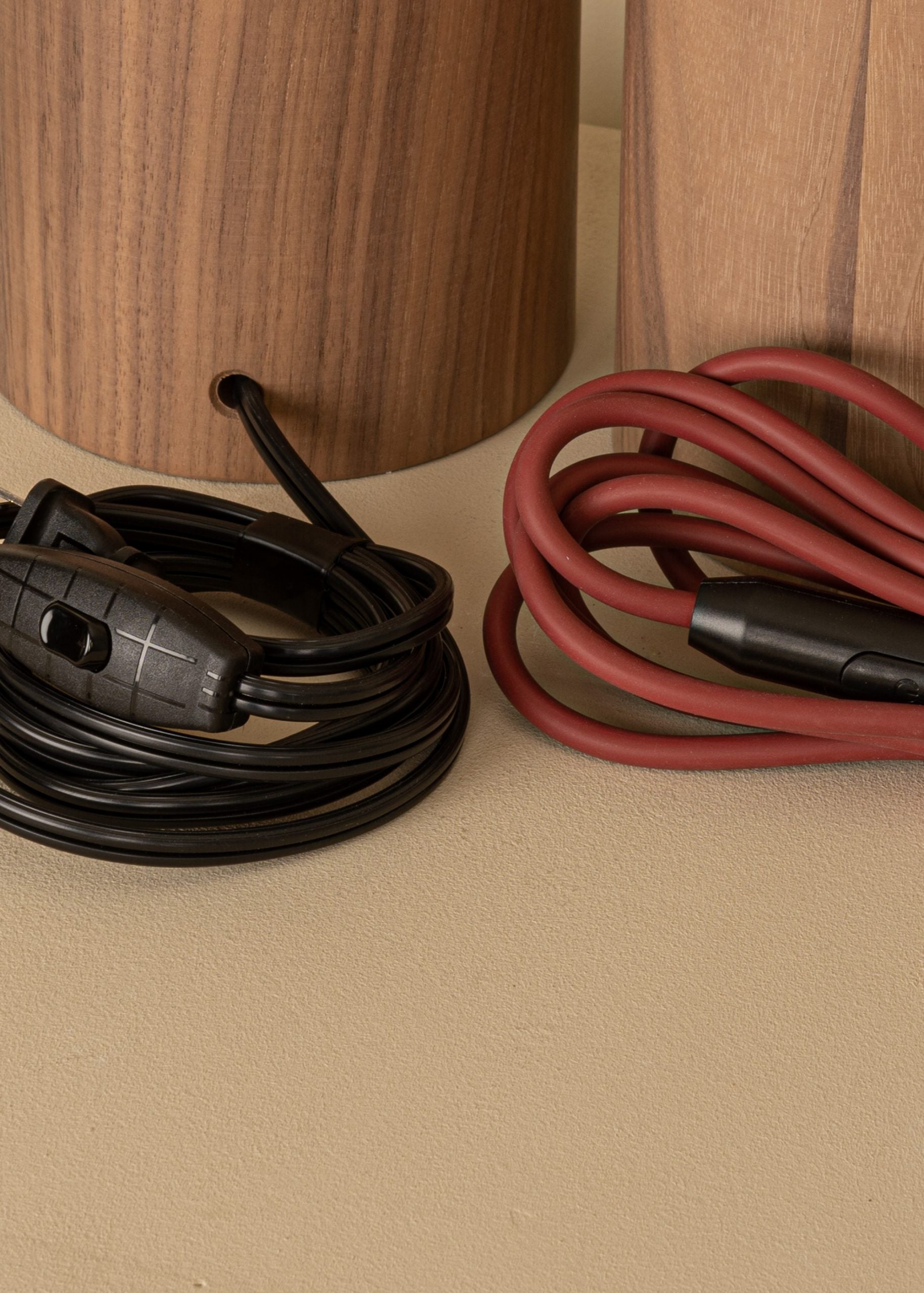 Tischlampe PURA KELO DOUBLE Nussbaum