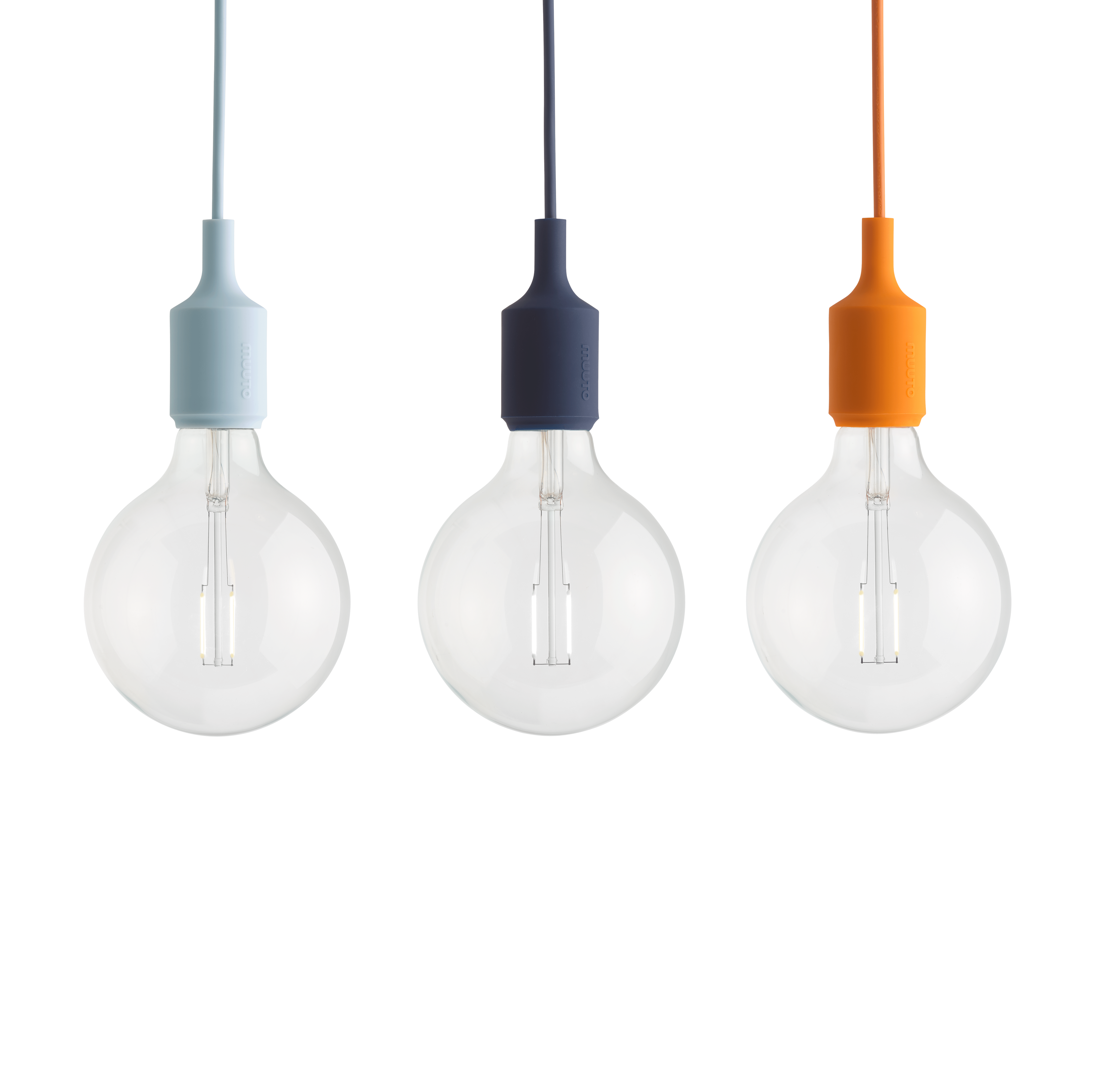 Lampa wisząca E27 błękitny