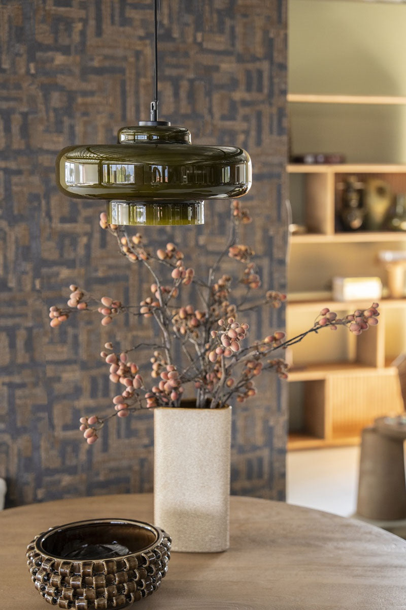 Lampa wisząca VETRO zielony z oświetleniem LED