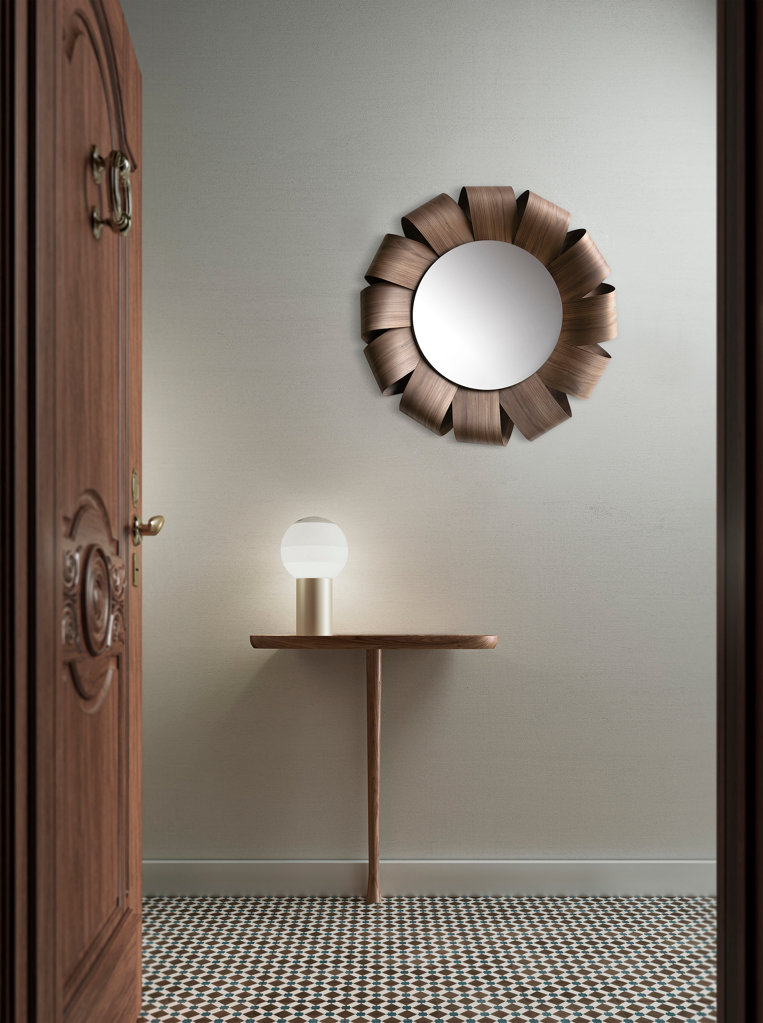 BRISA Mirror Walnut