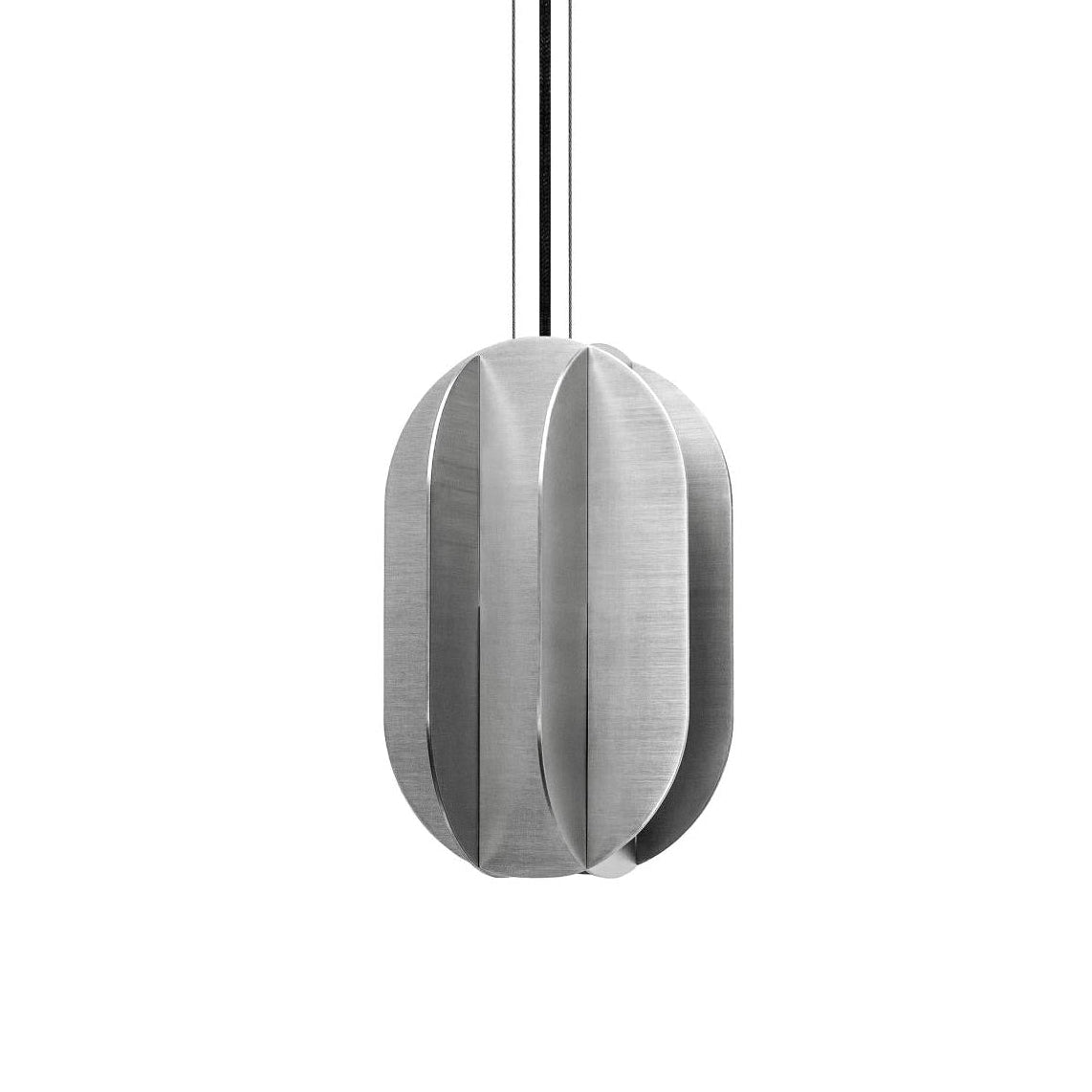 Lampa wisząca owalna EL stal