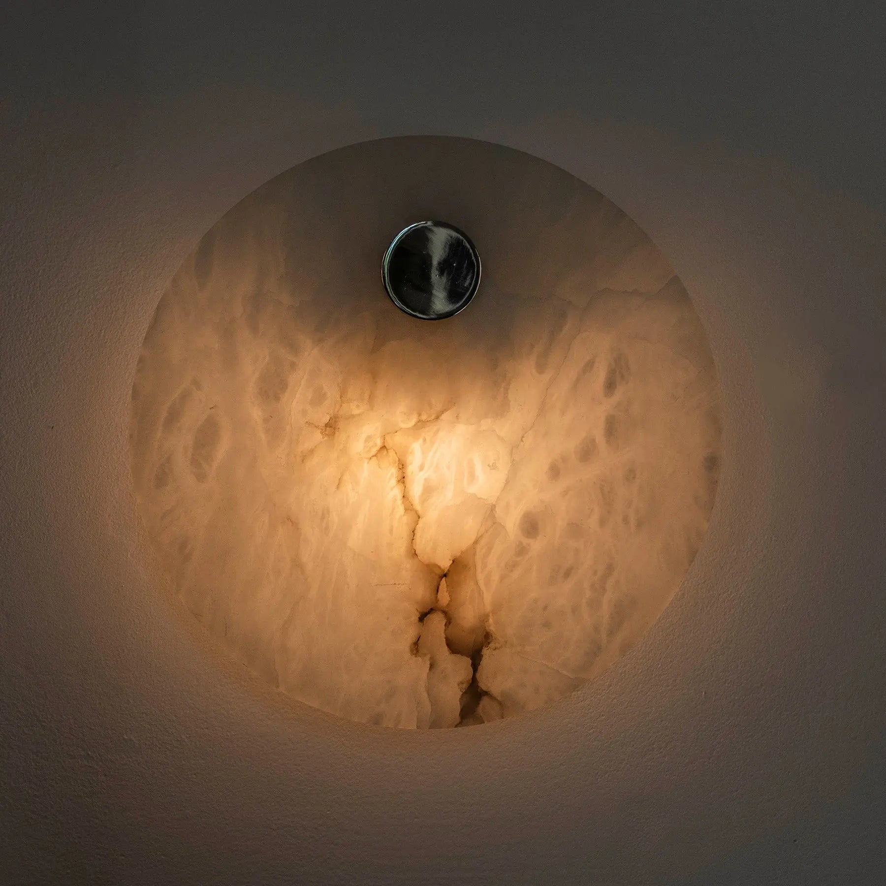 Kinkiet alabastrowy EOS nikiel – Embassy Interiors
