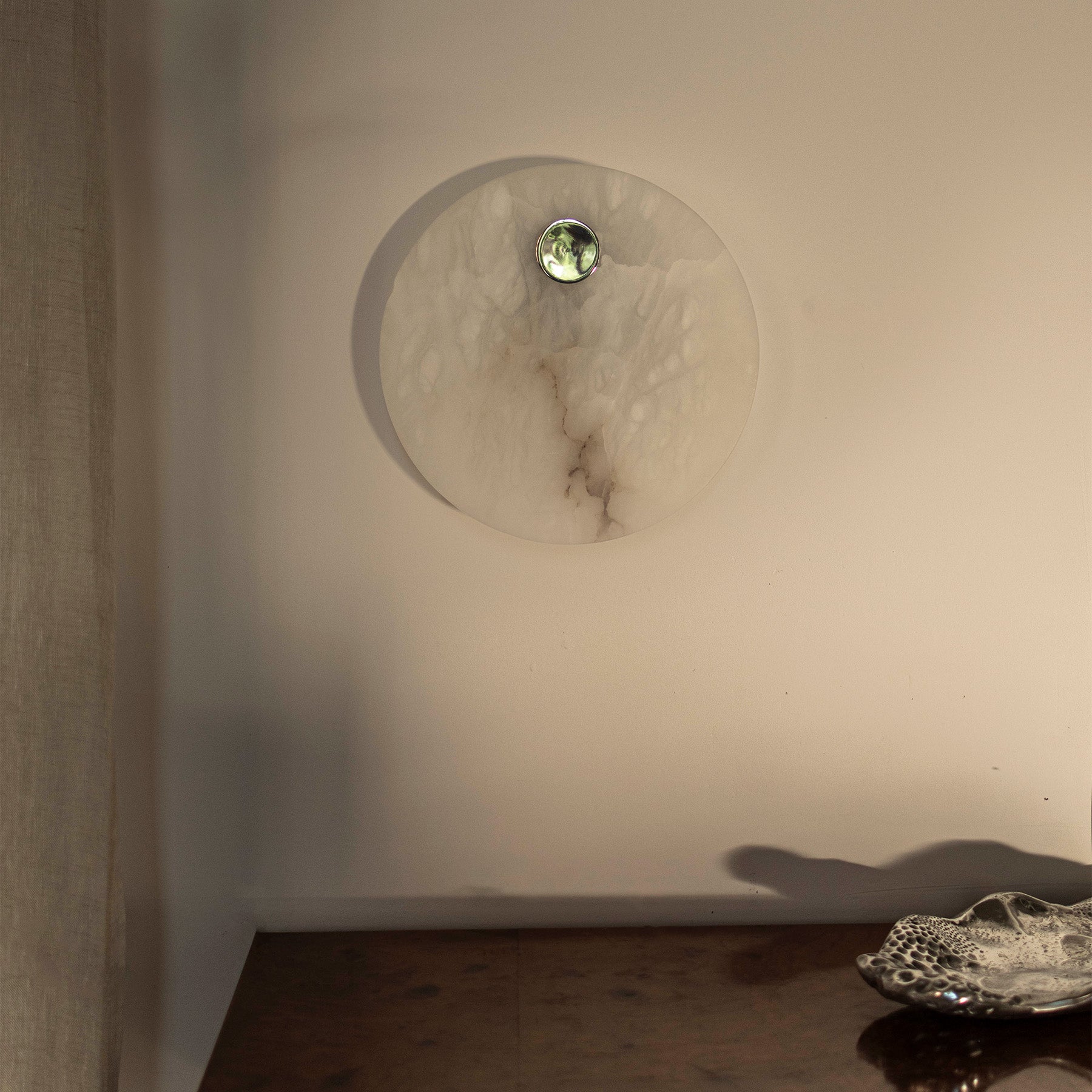 Kinkiet alabastrowy EOS nikiel