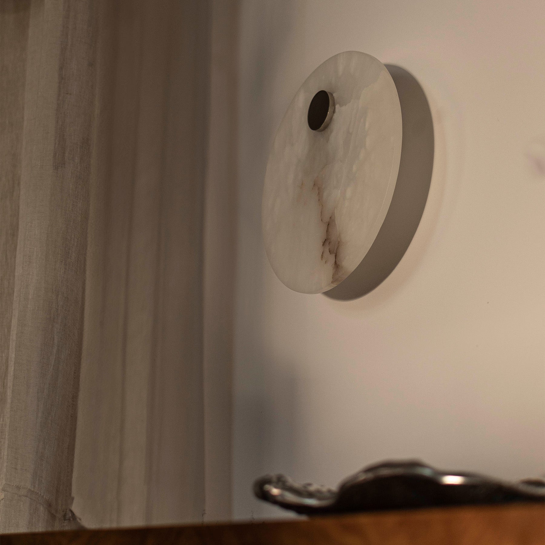 Kinkiet alabastrowy EOS nikiel