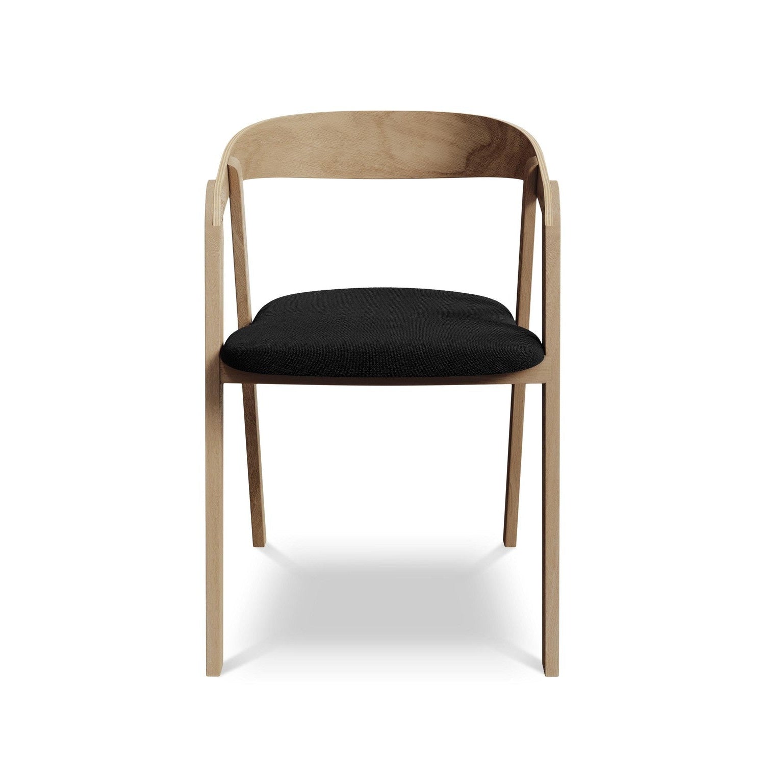 ERIKA chair black boucle with beech base