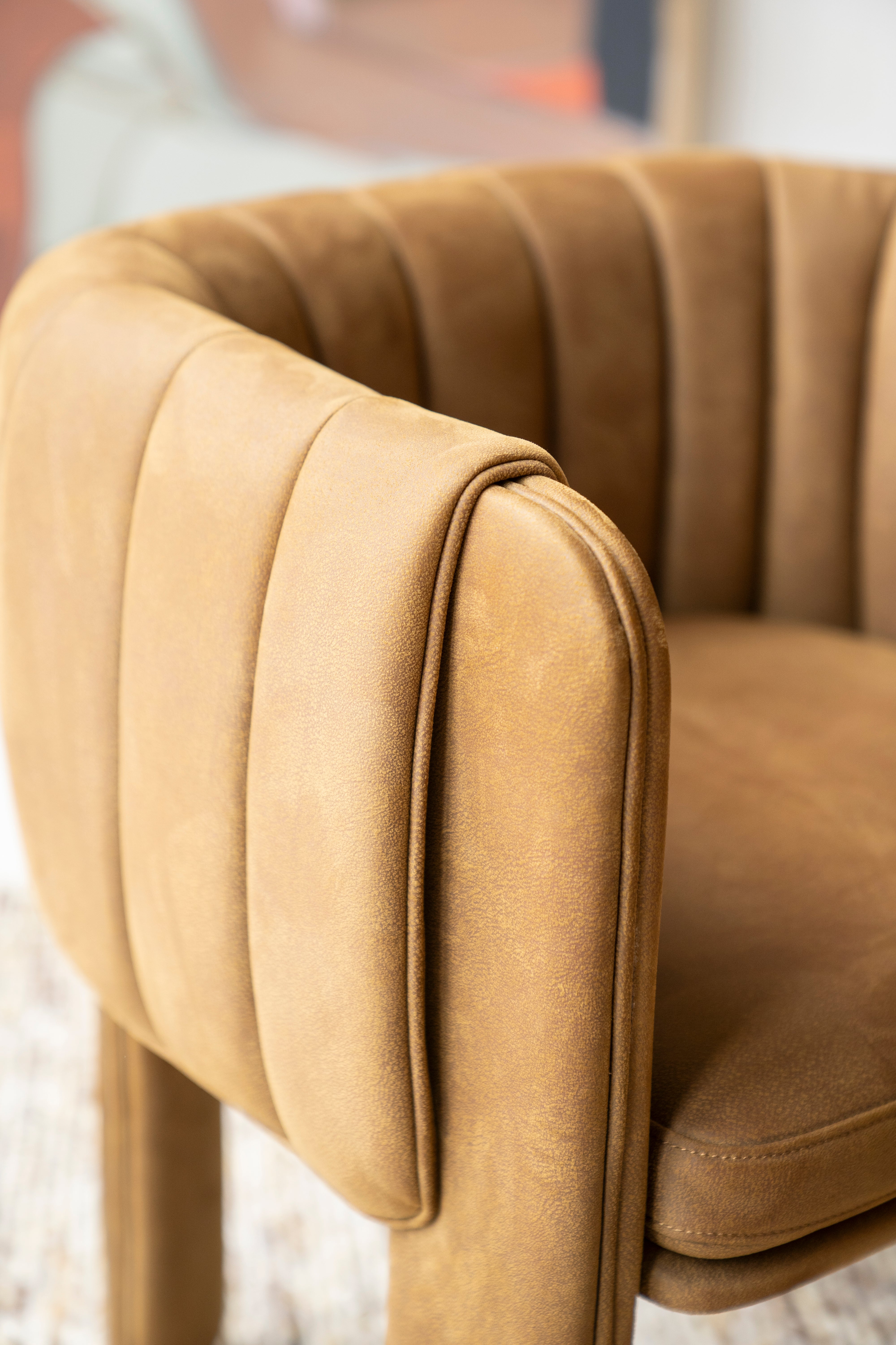 Krzesło LISELORE musztardowy