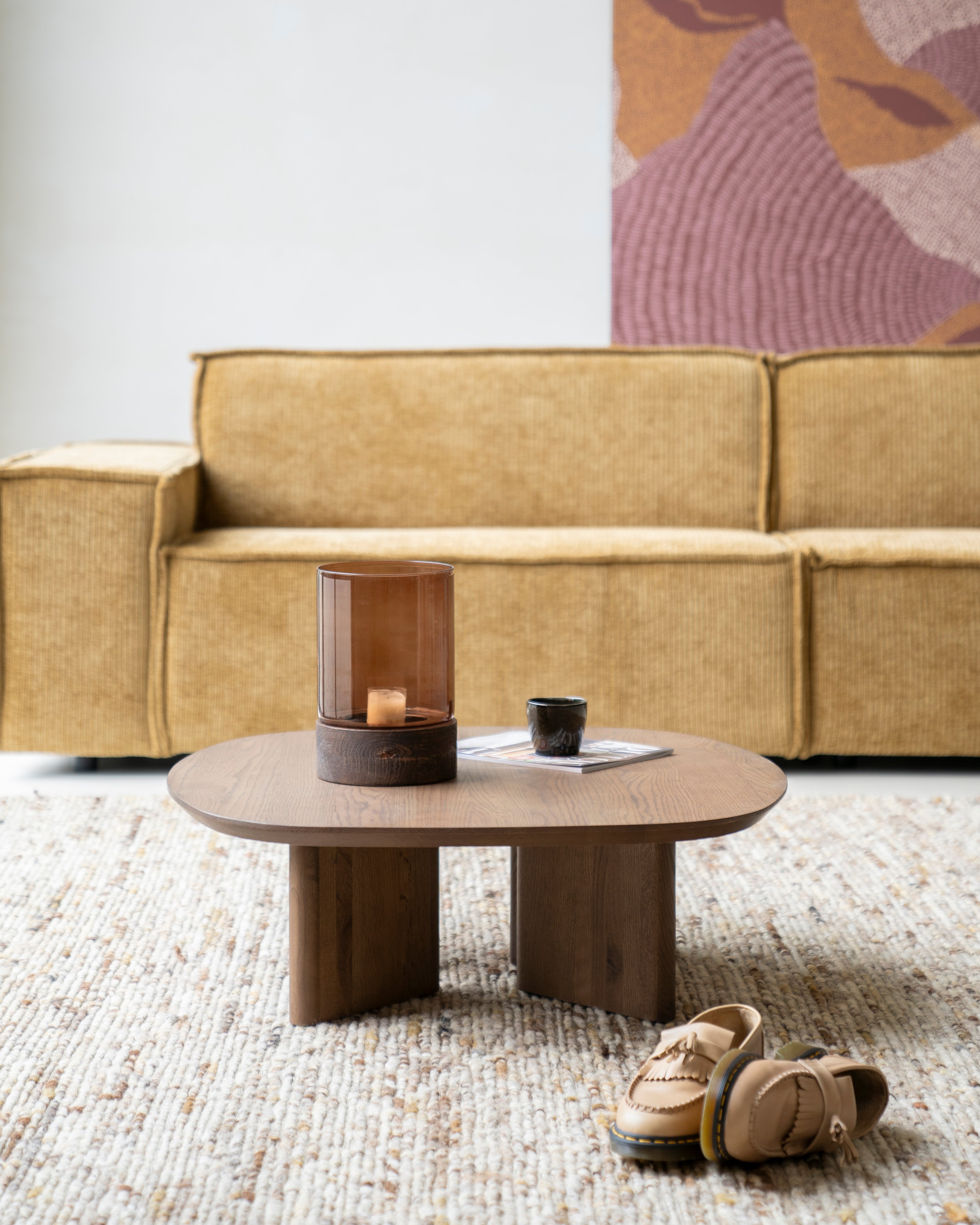 Coffee table STEF dark oak wood