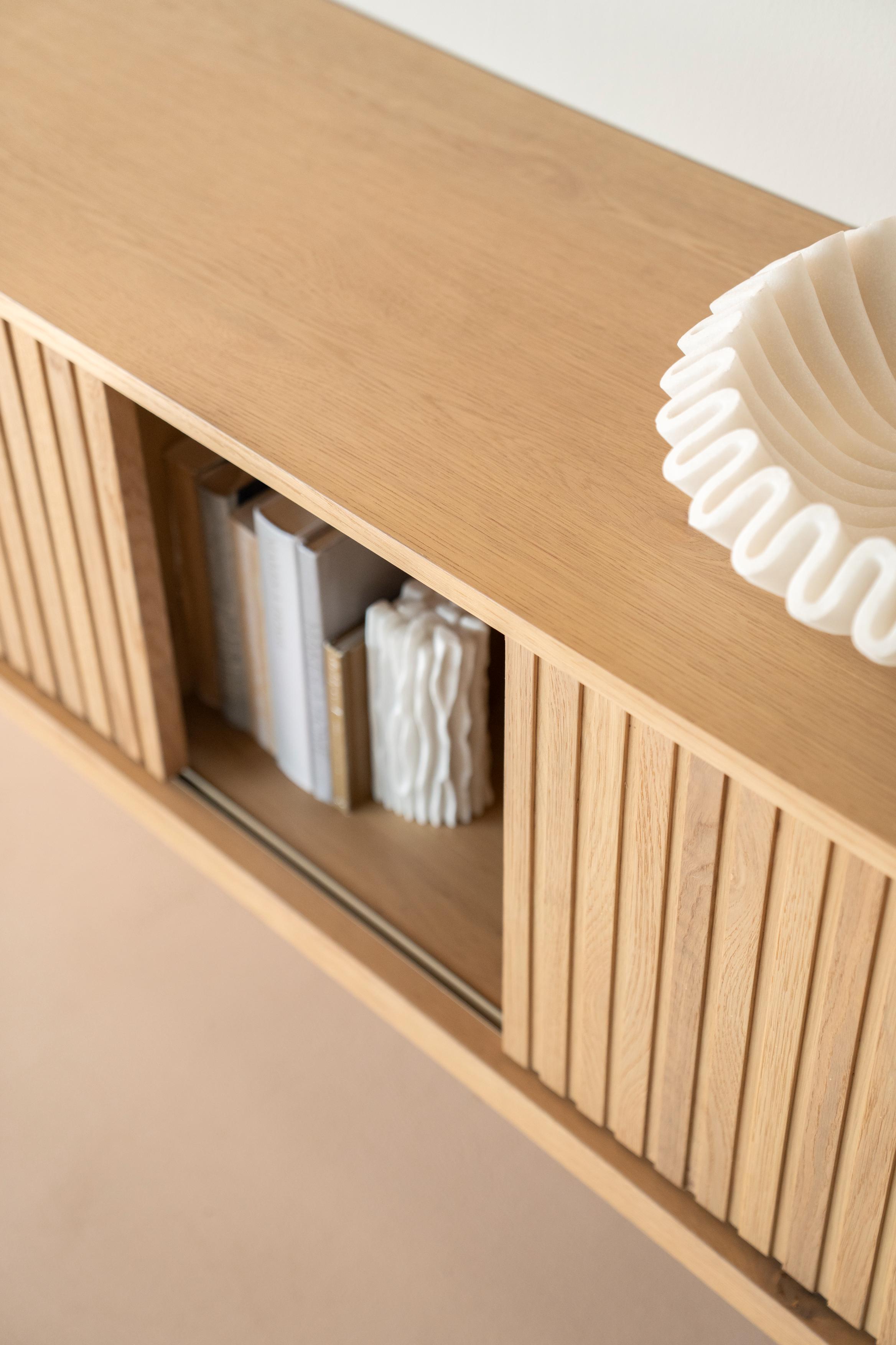 MILO RTV Cabinet Oak Wood