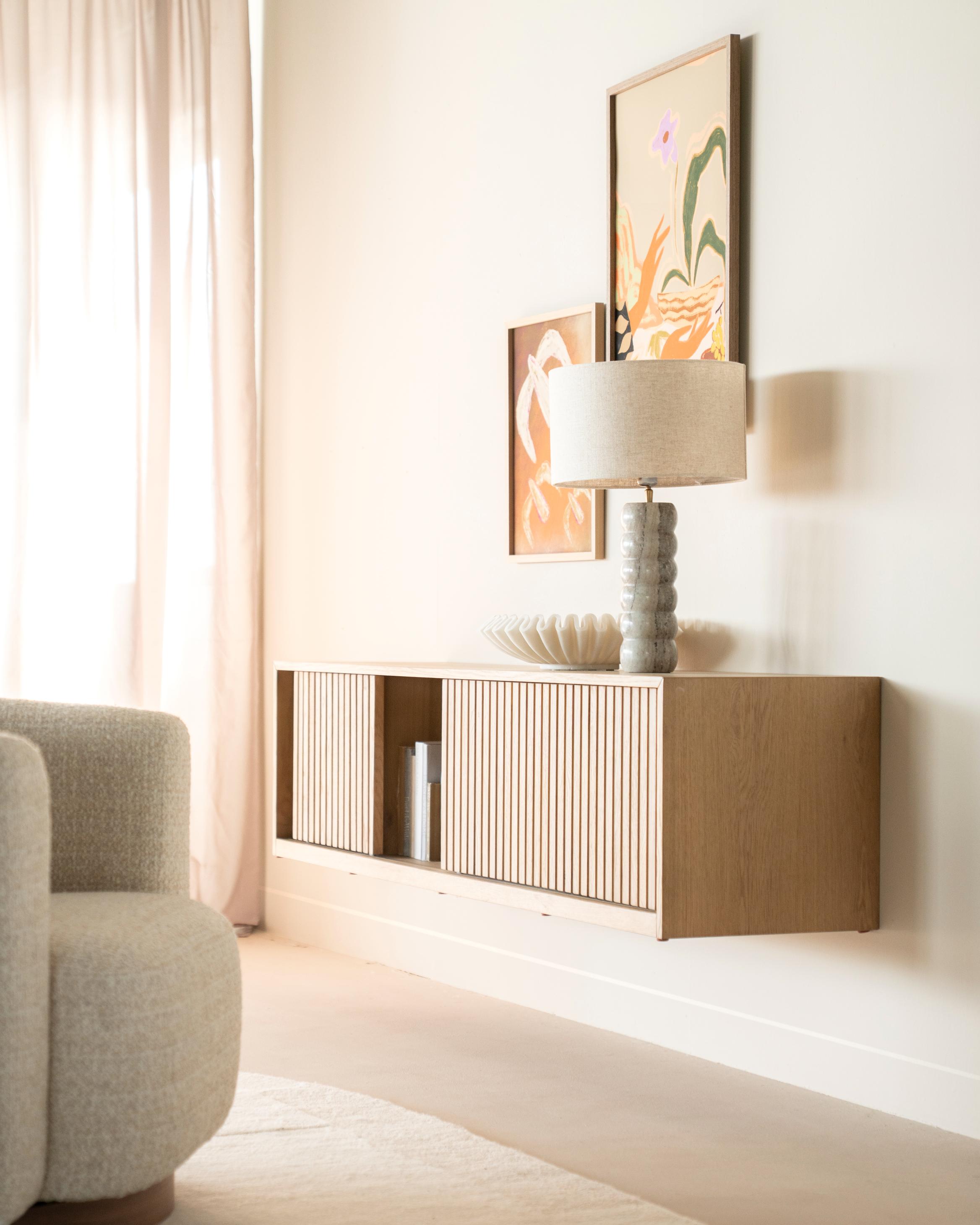 MILO RTV Cabinet Oak Wood