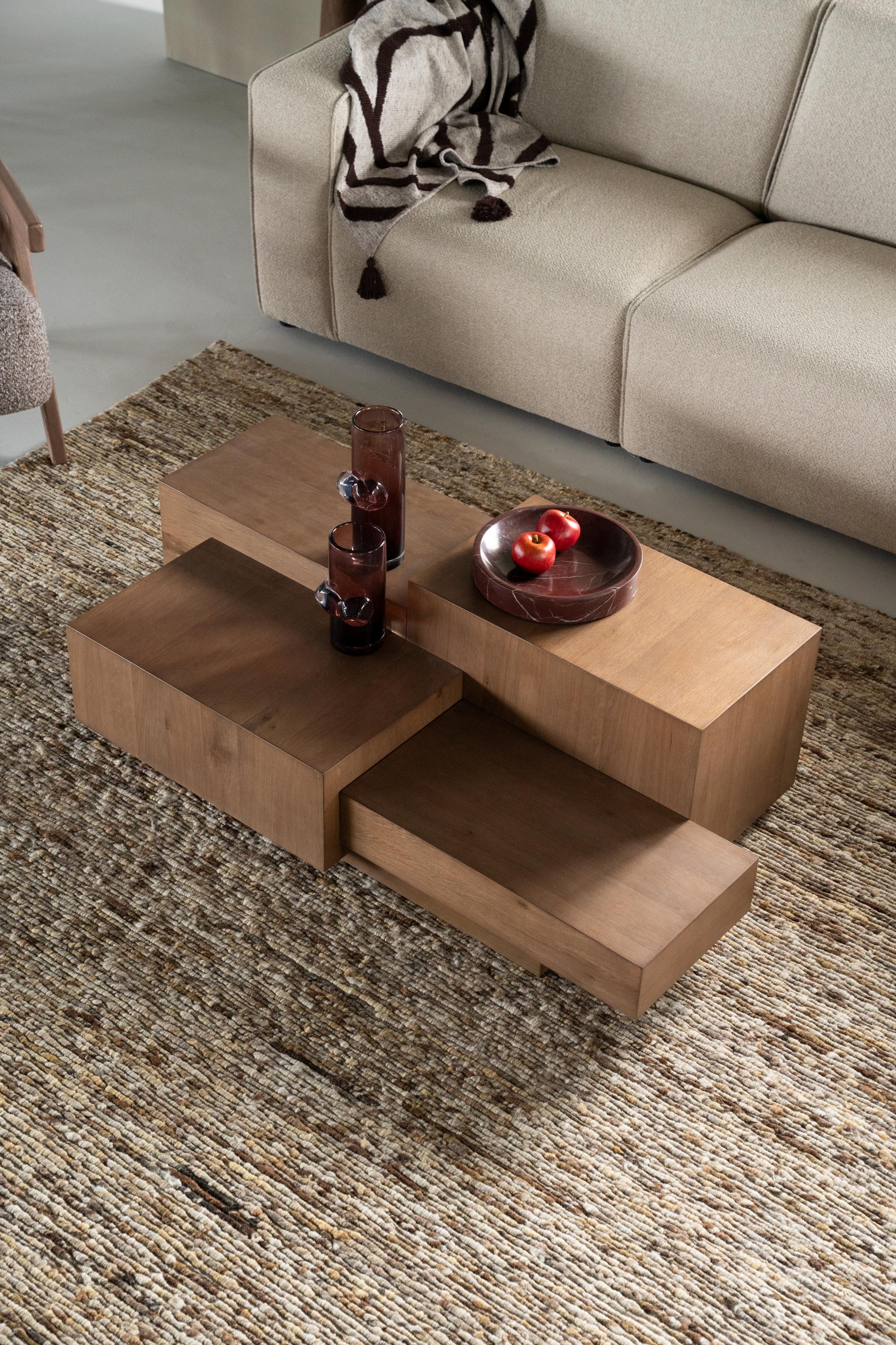 QUINTEN Dark Oak Veneer Coffee Table
