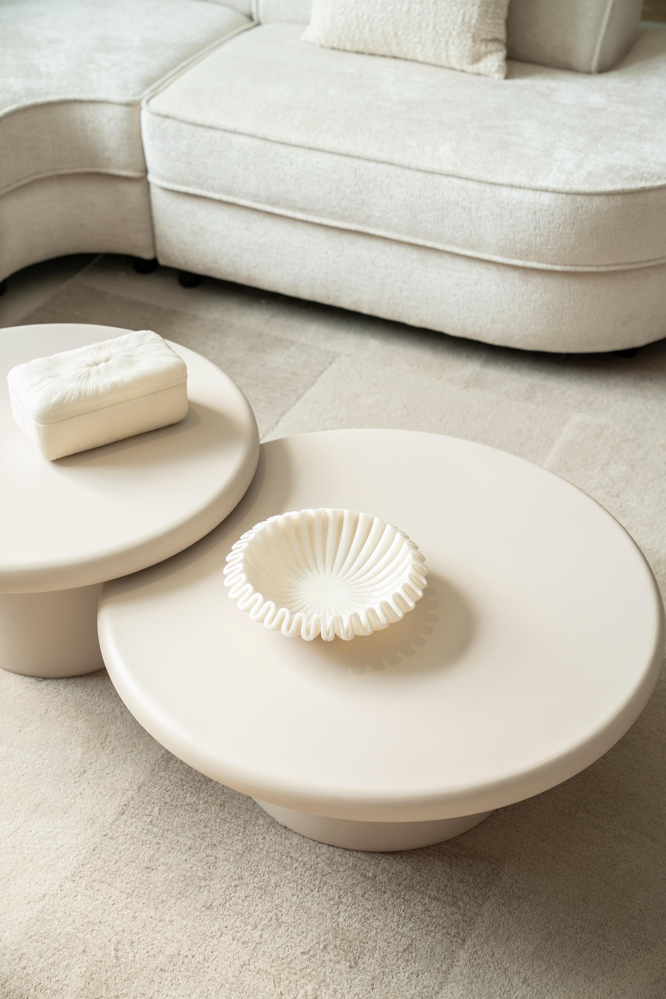 Stolik kawowy JADE kremowy