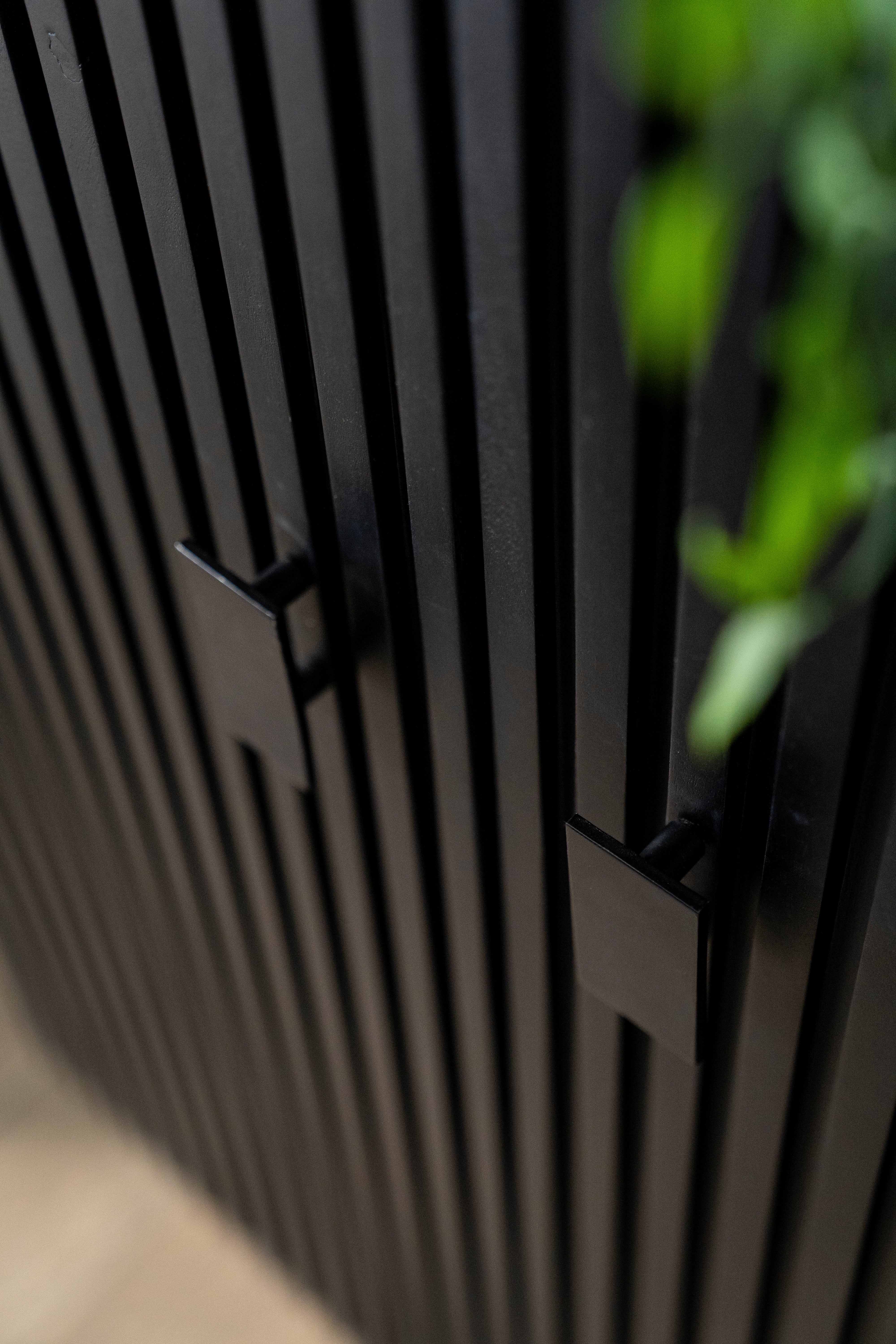 REMI wardrobe black mango wood