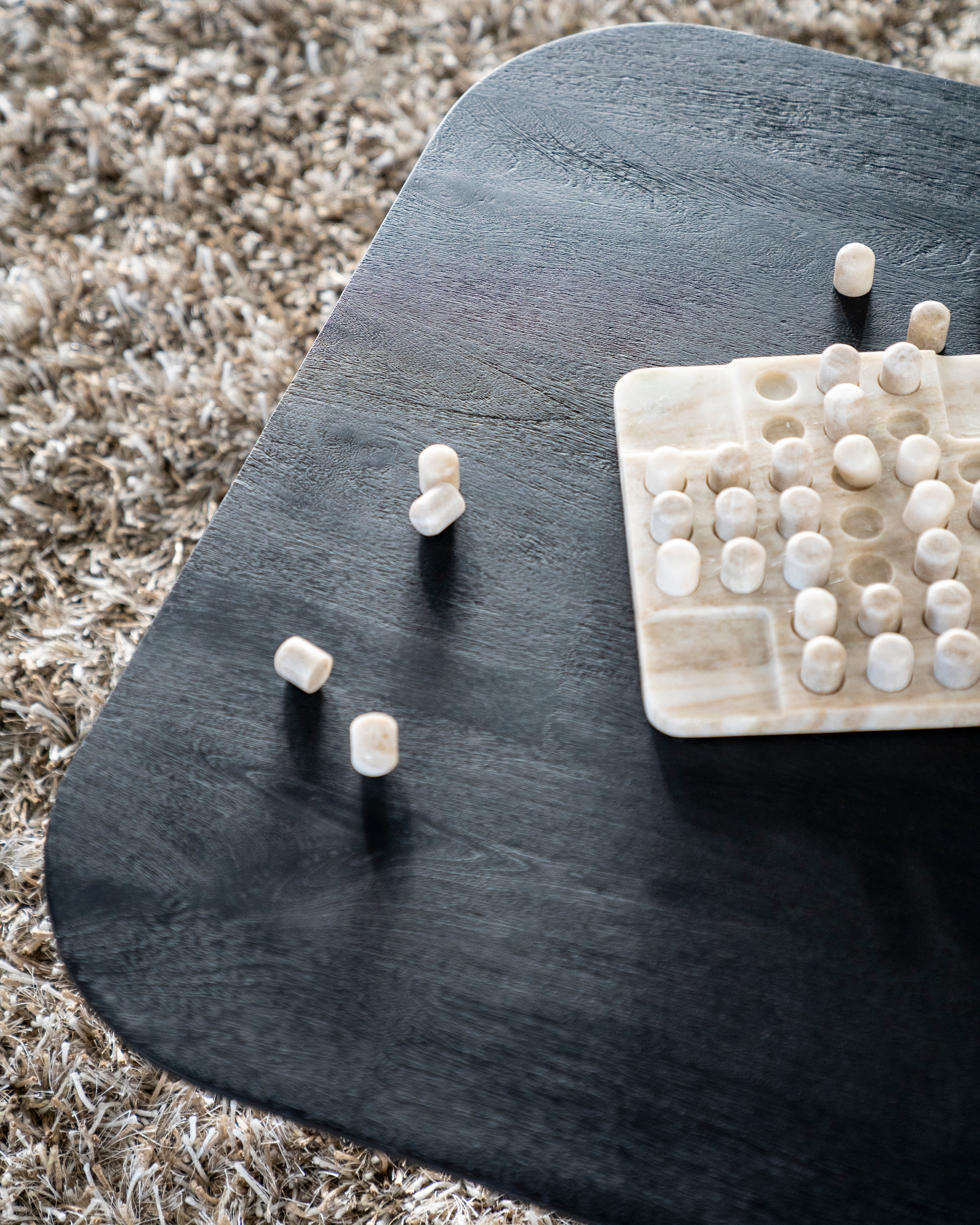 ARON Coffee Table Black Mango Wood