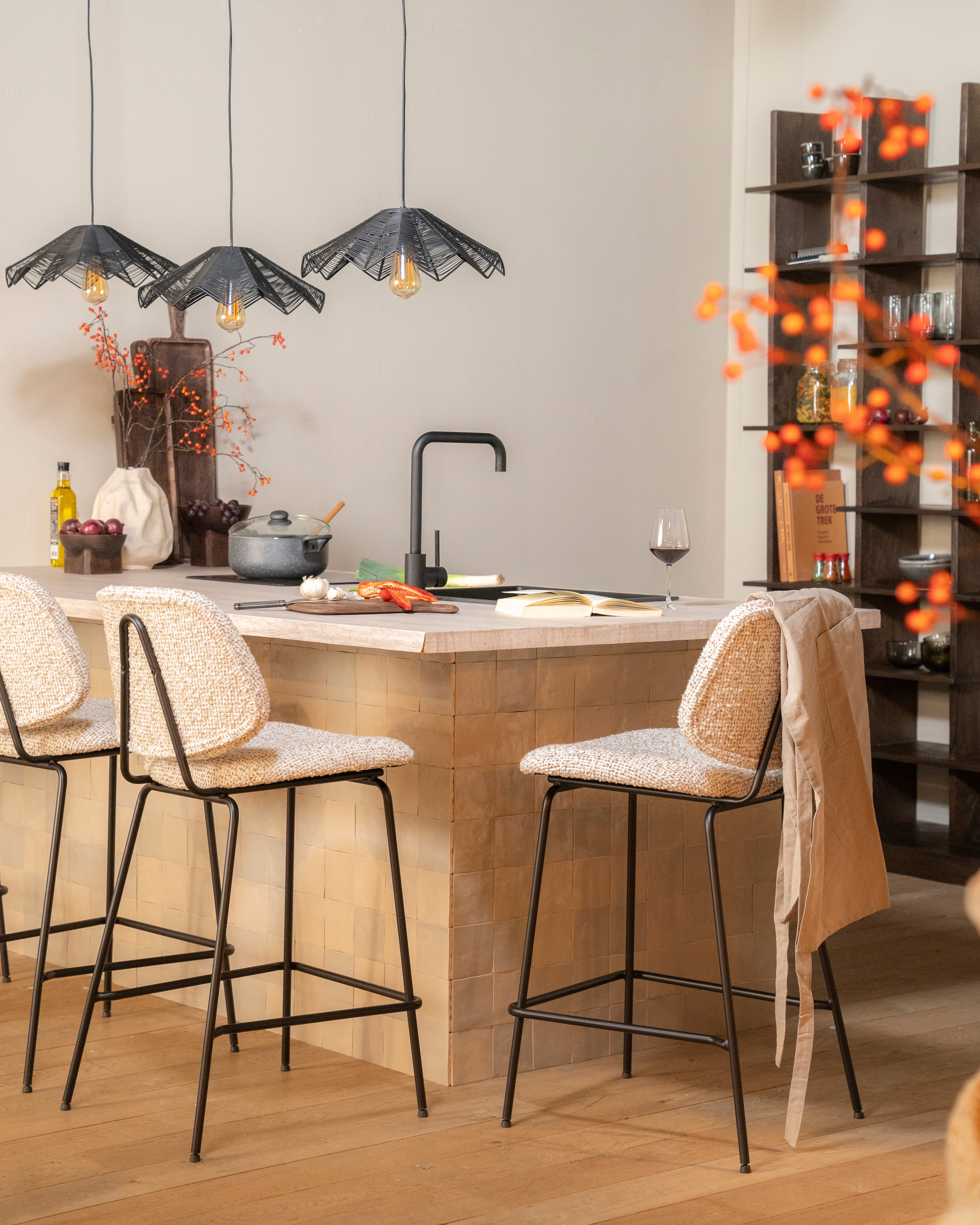 Hoker JON szary melanż z czarną podstawą