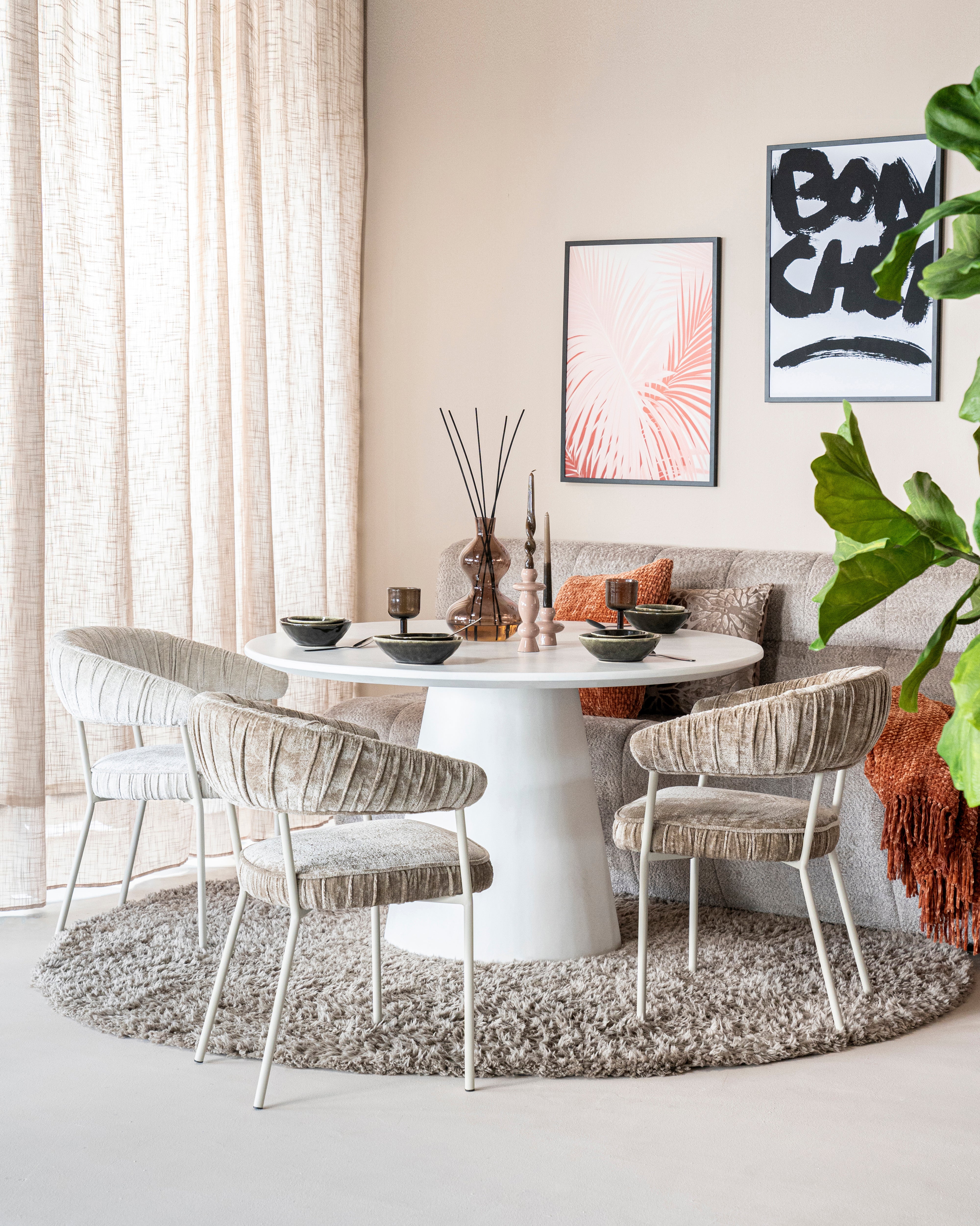 Runder Tisch ELIN weiß