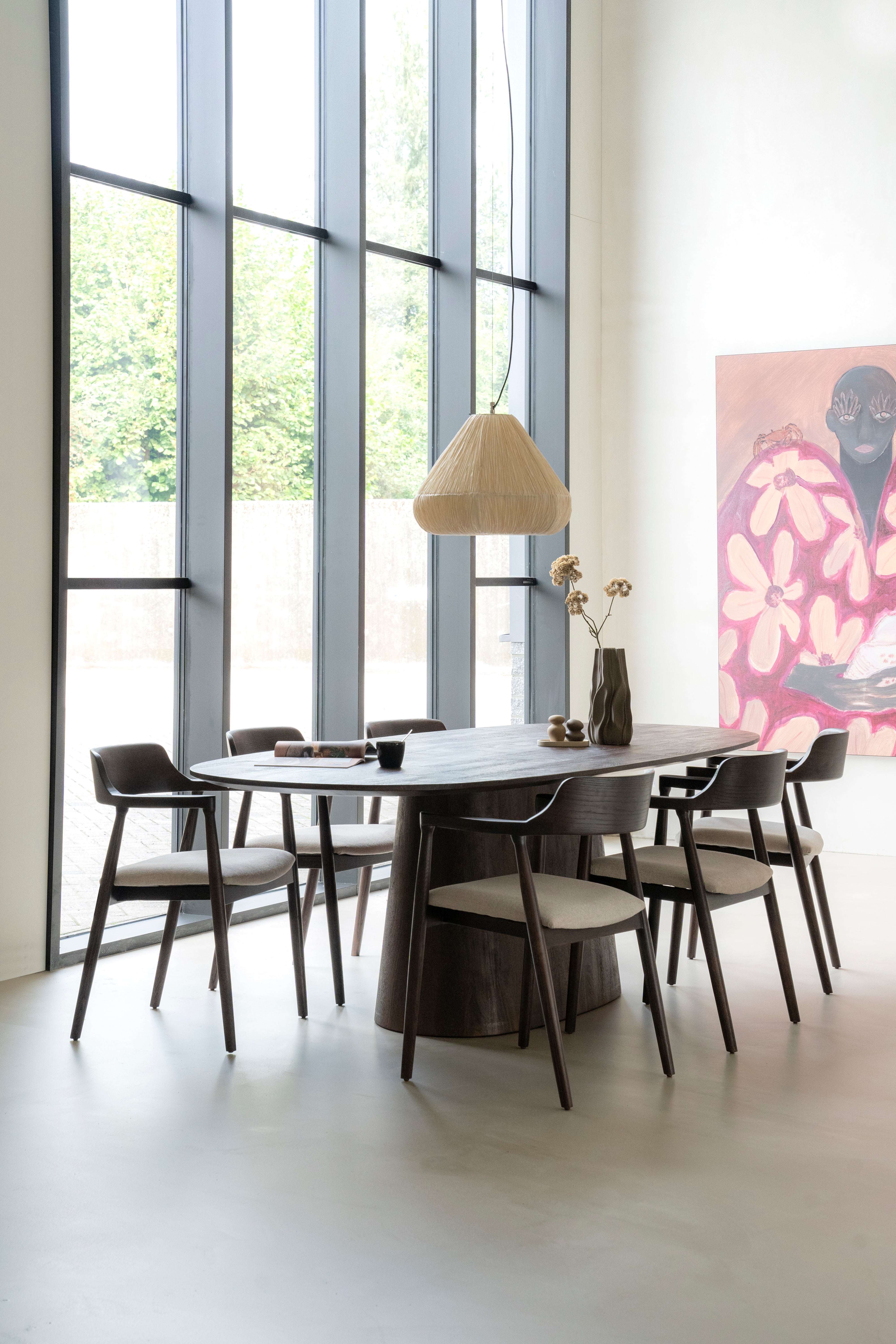 ARON oval table mango wood