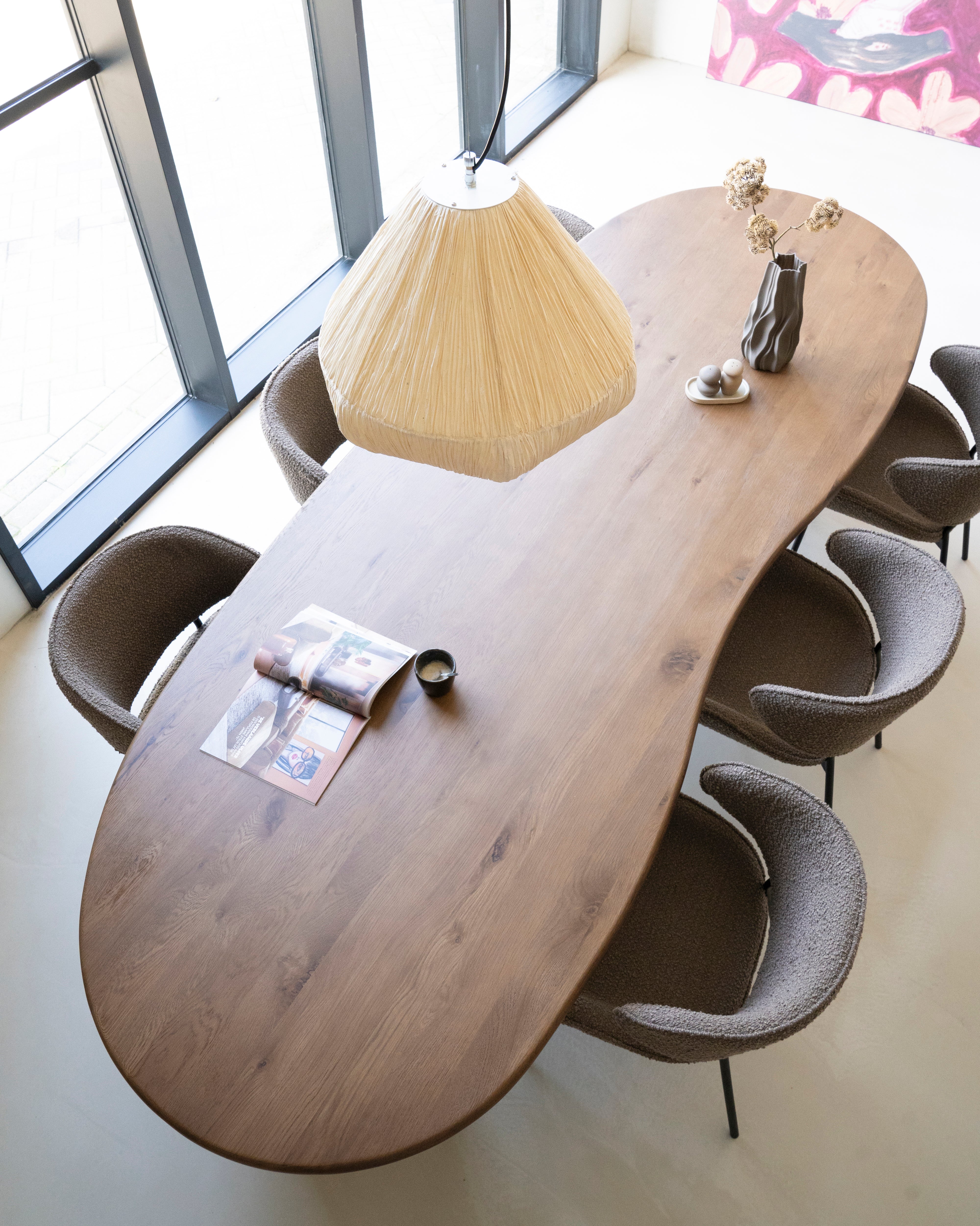 Ovaler Tisch JOSH dunkles Eichenholz