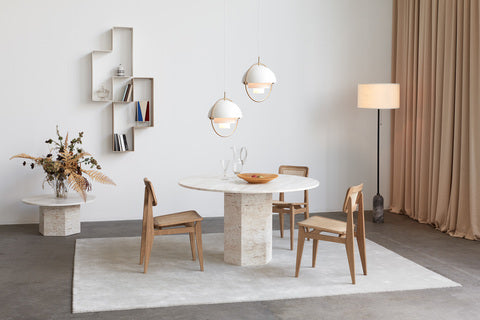 Lampa podłogowa GRAVITY biały marmur