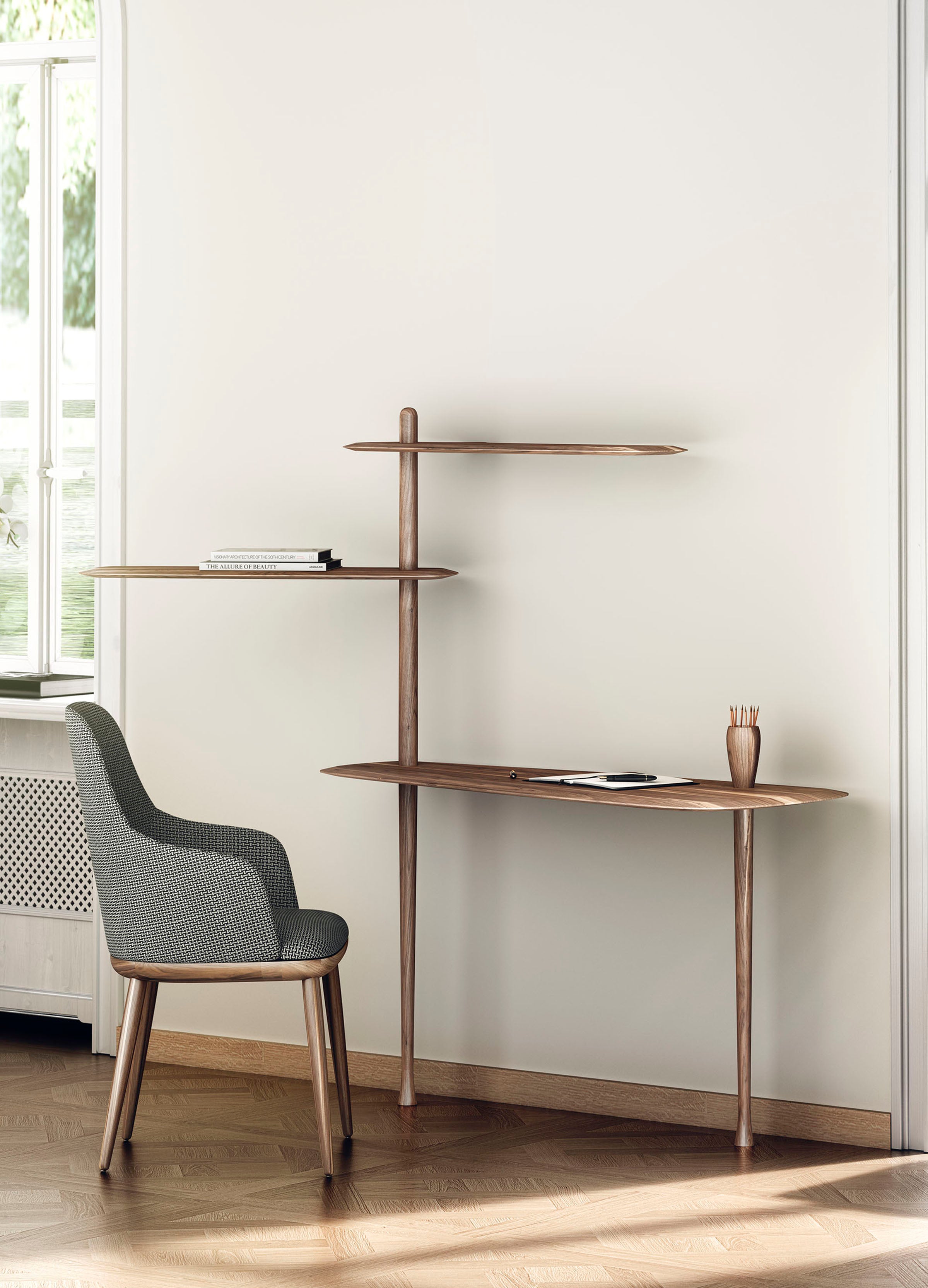 Schreibtisch UNICA Nussbaum