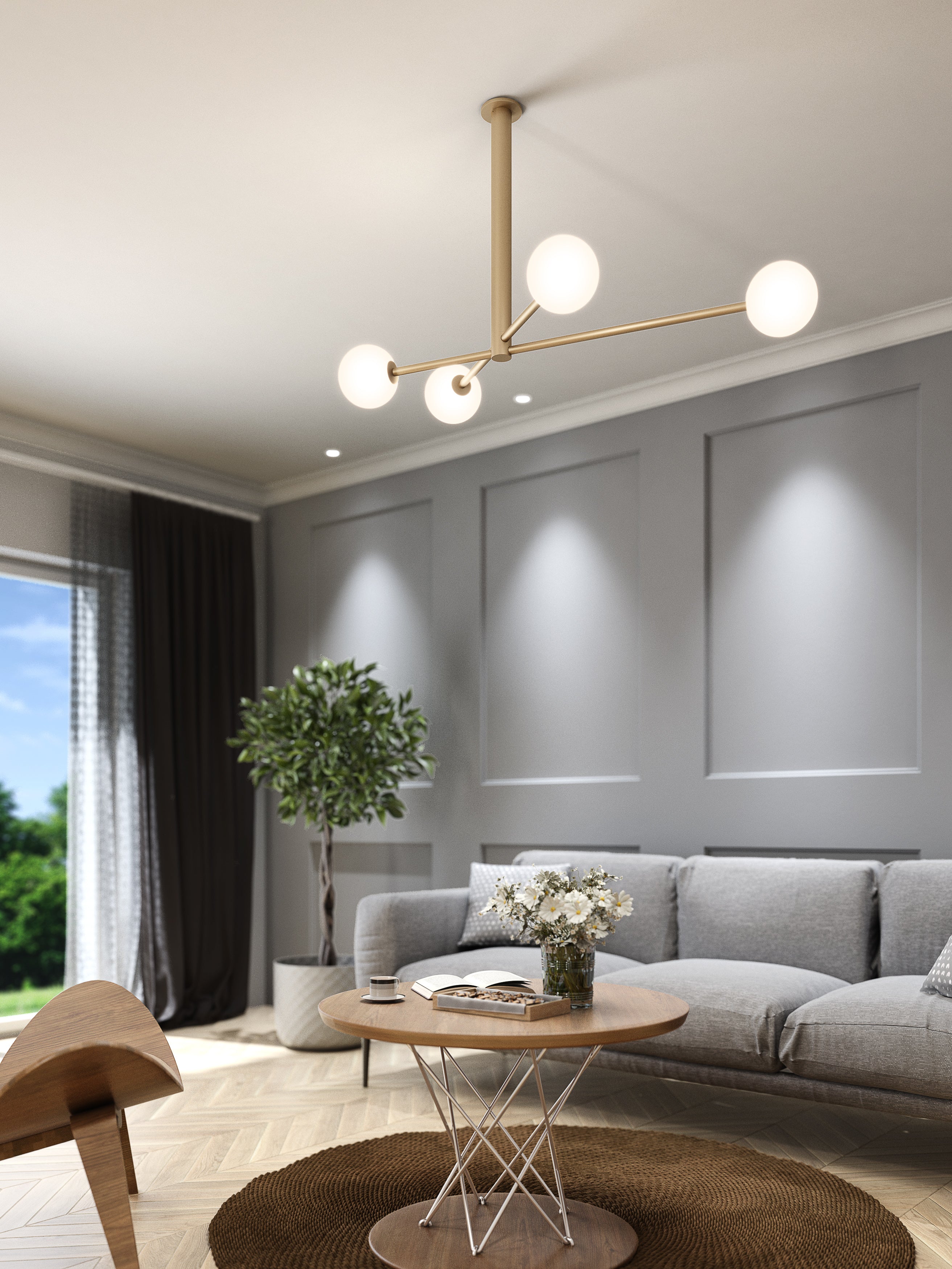 Lampa sufitowa FLYING BALL SIDE